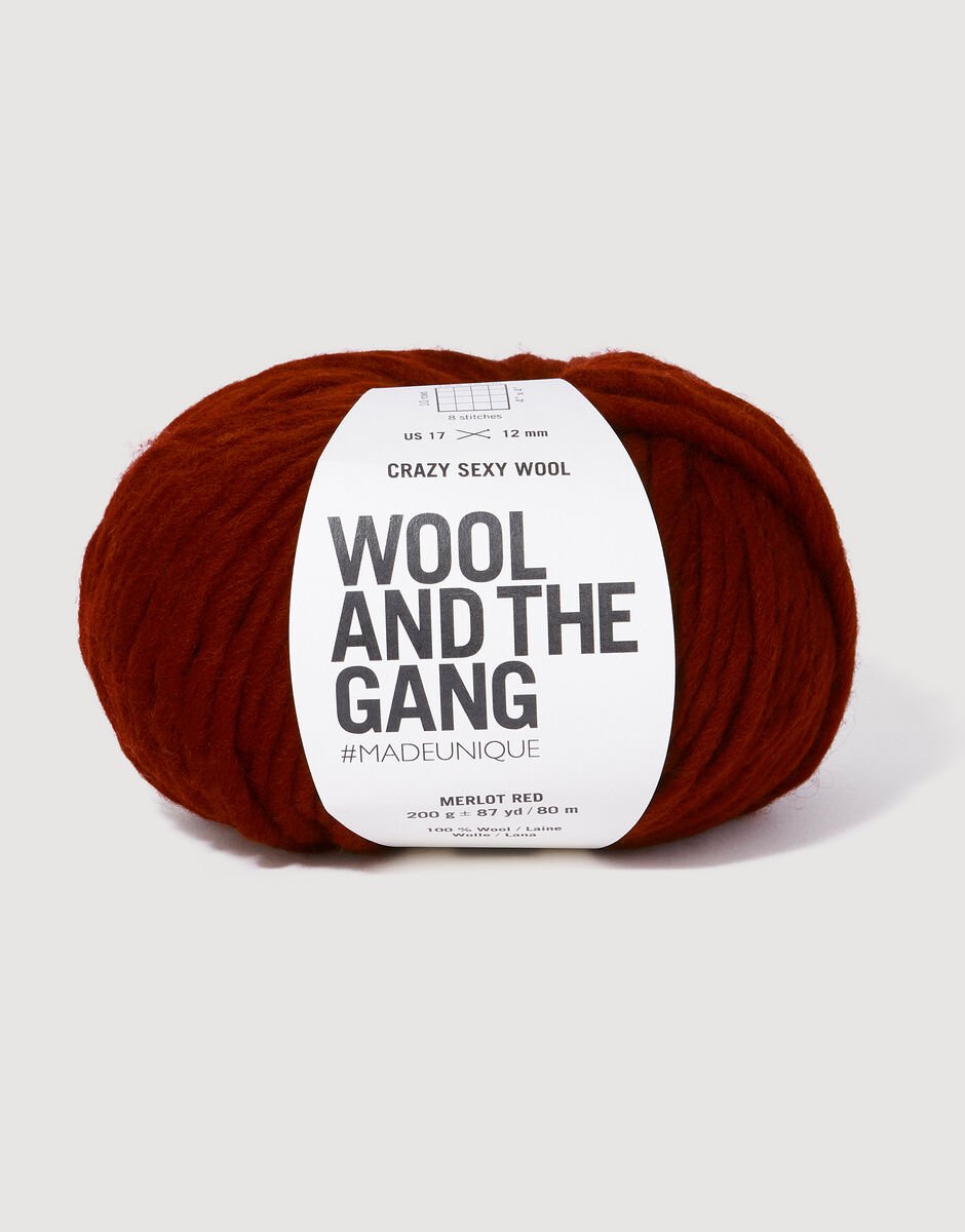 Crazy Sexy Wool - Merlot Red