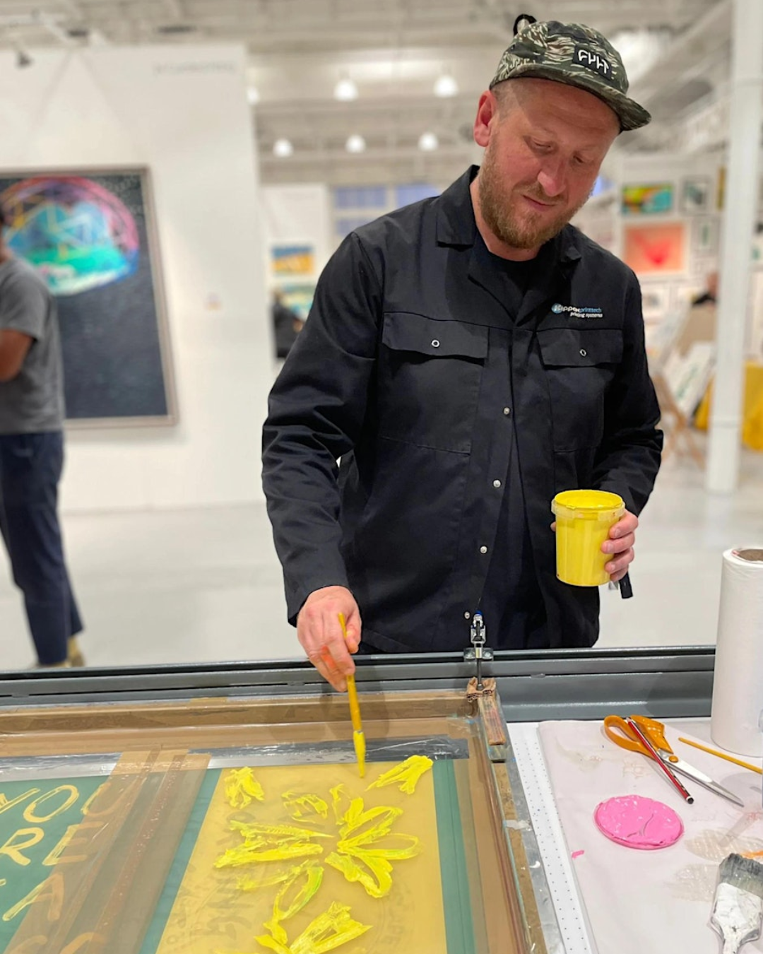 Screen Print Mono-Printing Workshop with Adam Bridgland, 
Sunday Jan 25th, 2pm