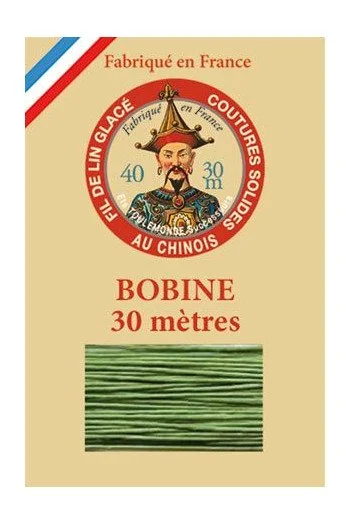 Waxed linen bookbinding thread - Bright green