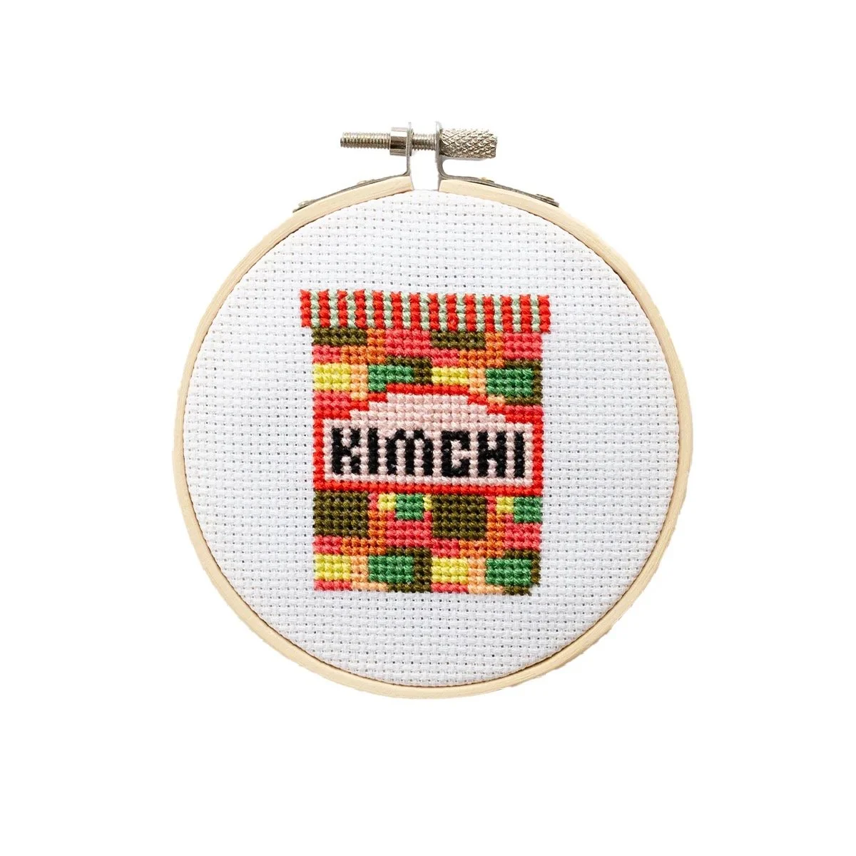 Cotton Clara Mini Cross Stitch Kit - Kimchi