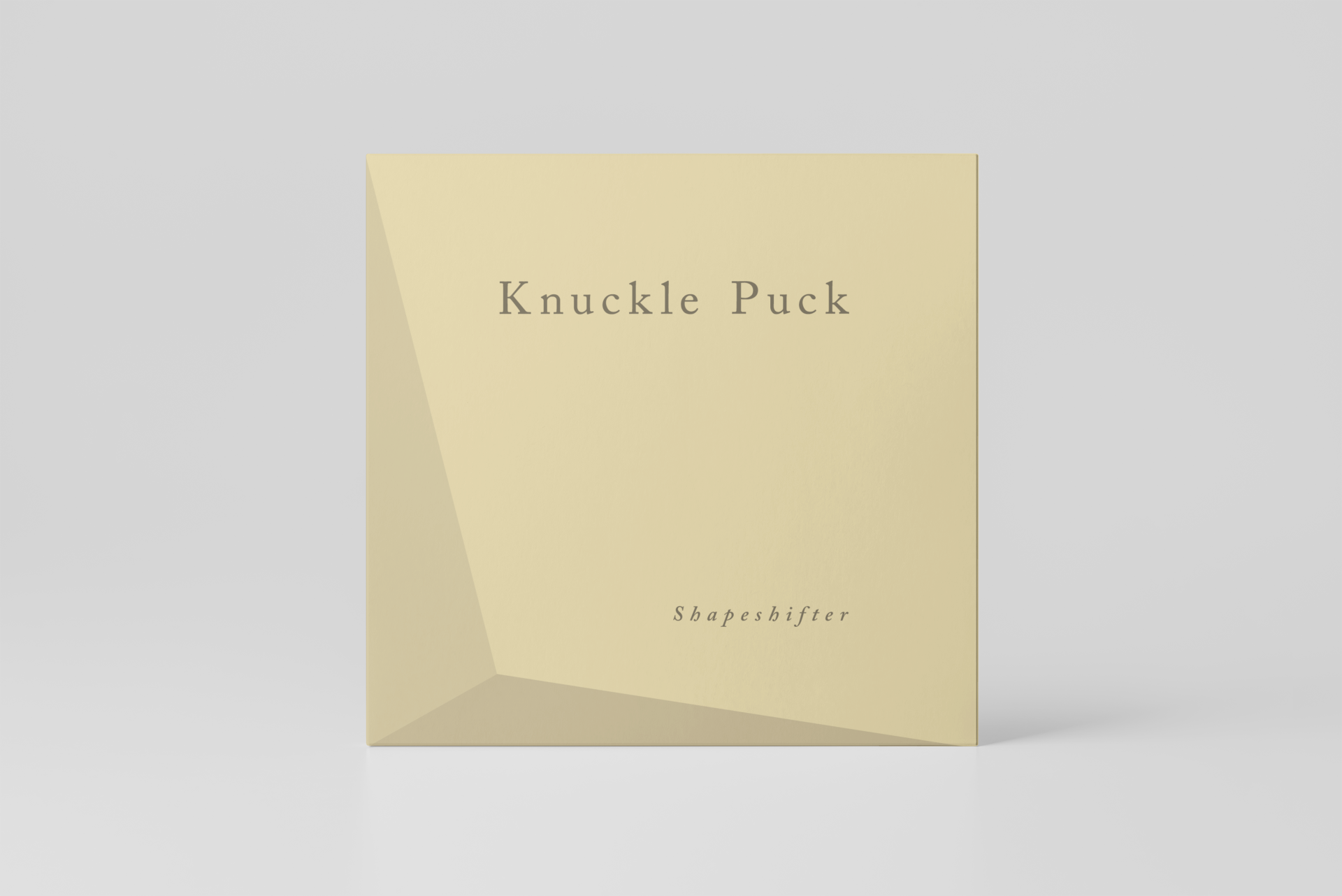 A cream-colored box with the text 'Knuckle Puck' and 'Shapeshifter' printed on the front.