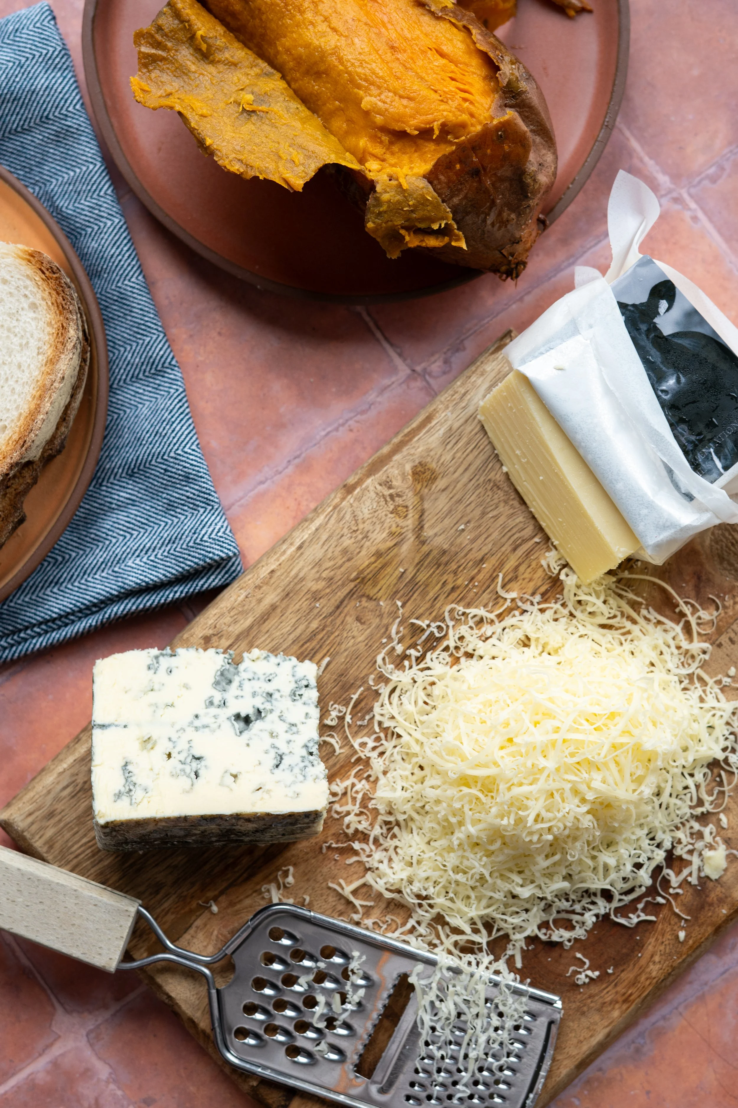 Sweet Potato and Cashel Blue Cheese Sandwich for a recipe shoot/ Styling and Photography by Loraine Cox Photography Ireland