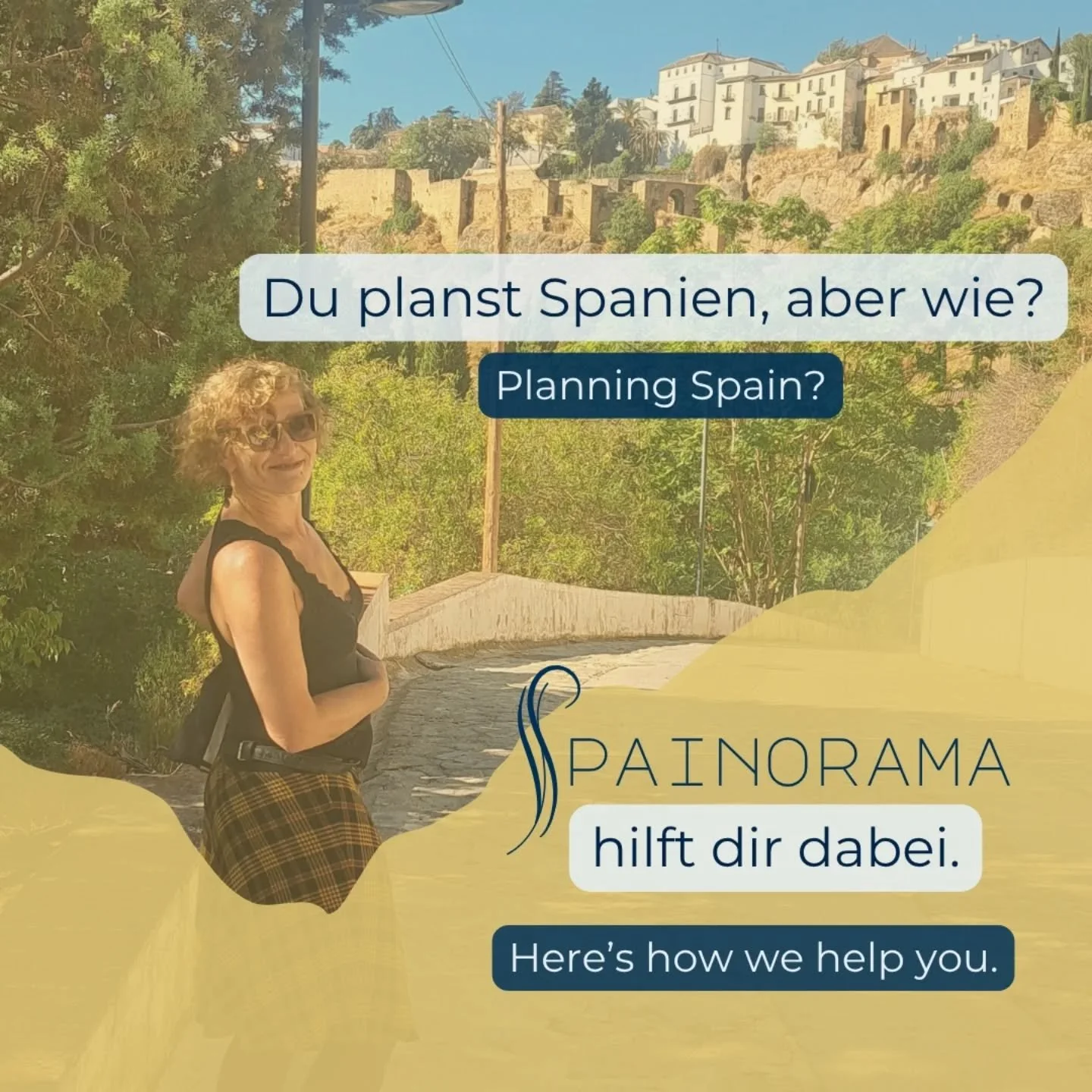 Die Planung f&uuml;r die n&auml;chste Spanienreise nervt dich jetzt schon?

Spainorama macht aus deinem Spanien-Urlaub ein echtes Erlebnis: individuell, authentisch und ganz viel Insiderwissen 🇪🇦

F&uuml;r alle, die den Newsletter abonnieren, gibt'