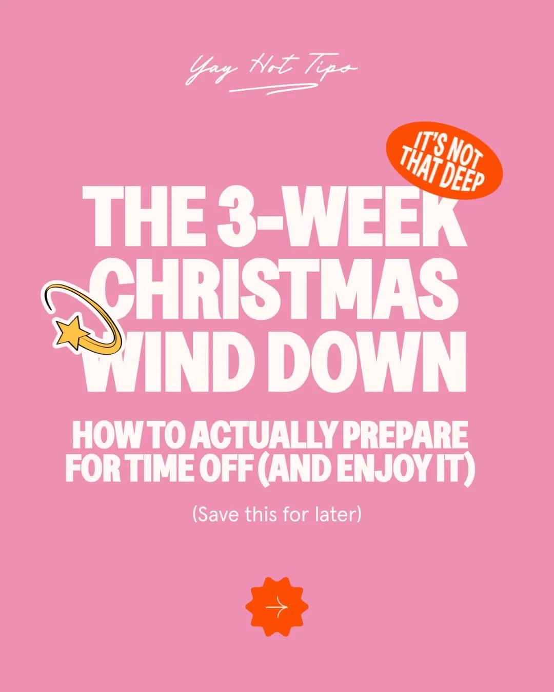 Every December, founders swear they&rsquo;re taking time off&hellip; and then somehow end up replying to emails between mince pies.

So here&rsquo;s your calm, clear plan for switching off without the chaos: the 3-Week Christmas Wind Down.
 Save it n