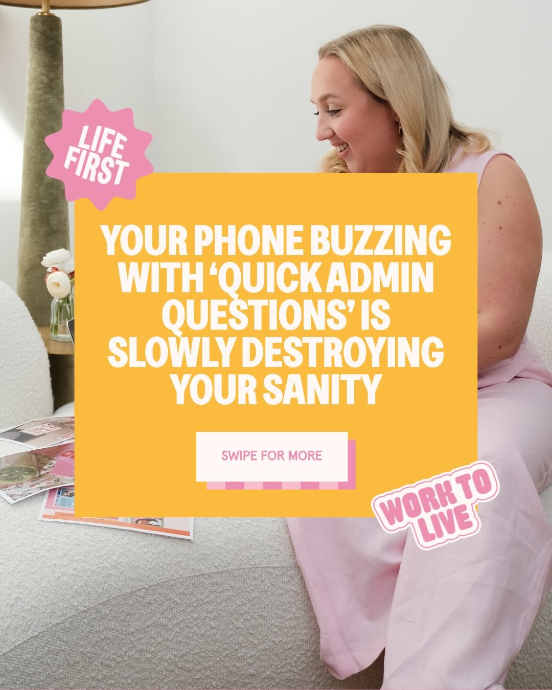 Personal phone + business brain. The two shouldn&rsquo;t live together 💜

But so many business owners end up with work WhatsApp groups buzzing away next to family photos and friend chats, and honestly it&rsquo;s no wonder everyone feels overwhelmed 