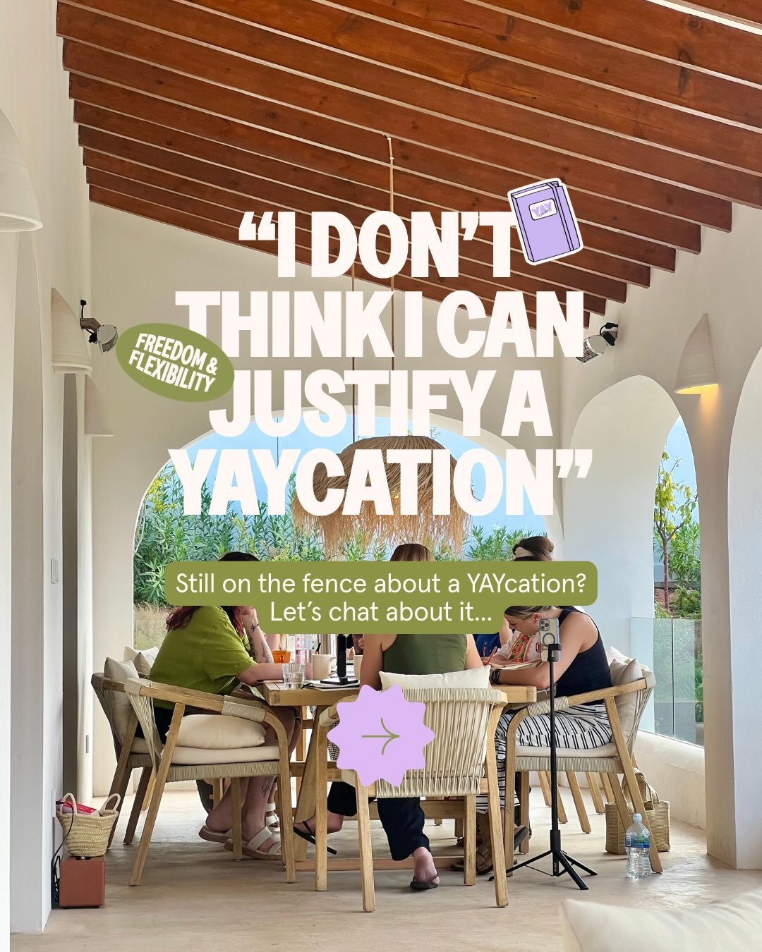 If you&rsquo;ve been going back and forth on whether a YAYcation is really for you, chances are one of those slides just hit a nerve... and that&rsquo;s kind of the point! It&rsquo;s not a holiday and it&rsquo;s not a conference, it&rsquo;s something