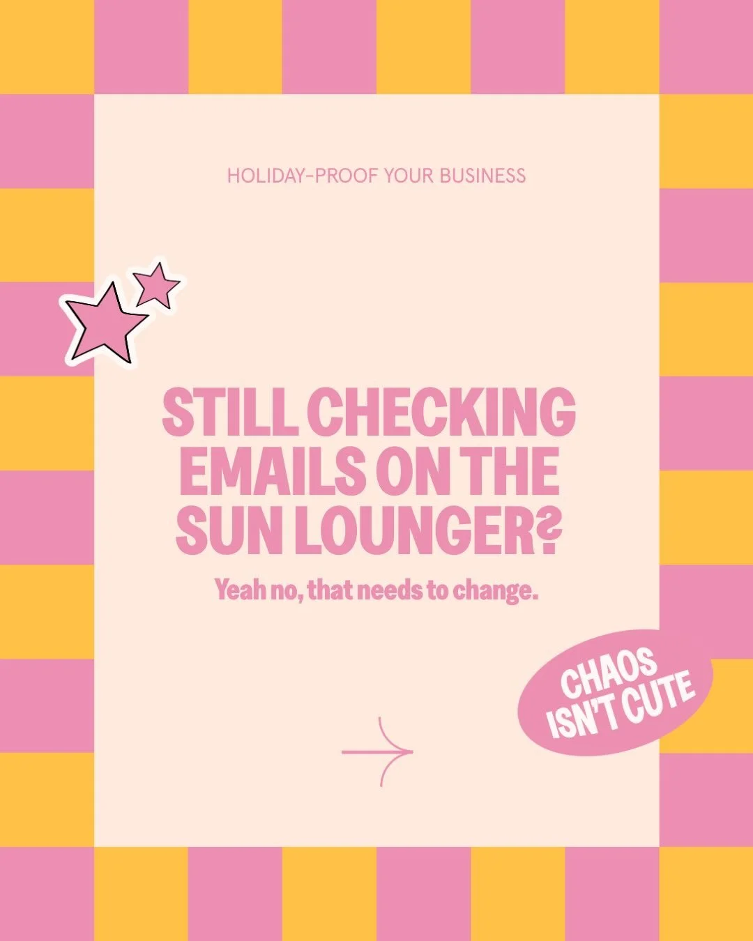The sun lounger should not be a remote working spot...

(unless you&rsquo;re on a YAYcation ofc) 

and yet here we are, half the business owners we know spending their &lsquo;time off&rsquo; with one eye on their inbox just in case something kicks of