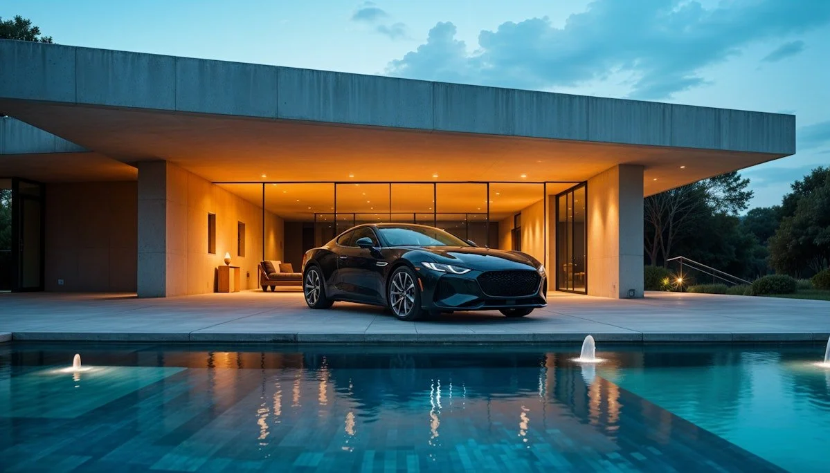 Modern Car and Contemporary House.jpeg