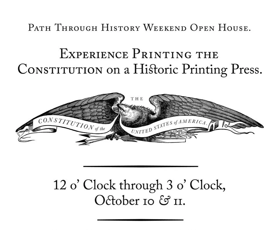Experience Printing the Constitution on a Historic Printing Press