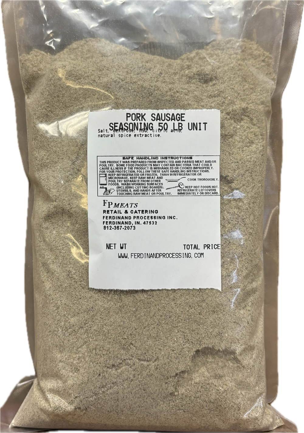 FP Pork Sausage Seasoning — Ferdinand Processing, Inc