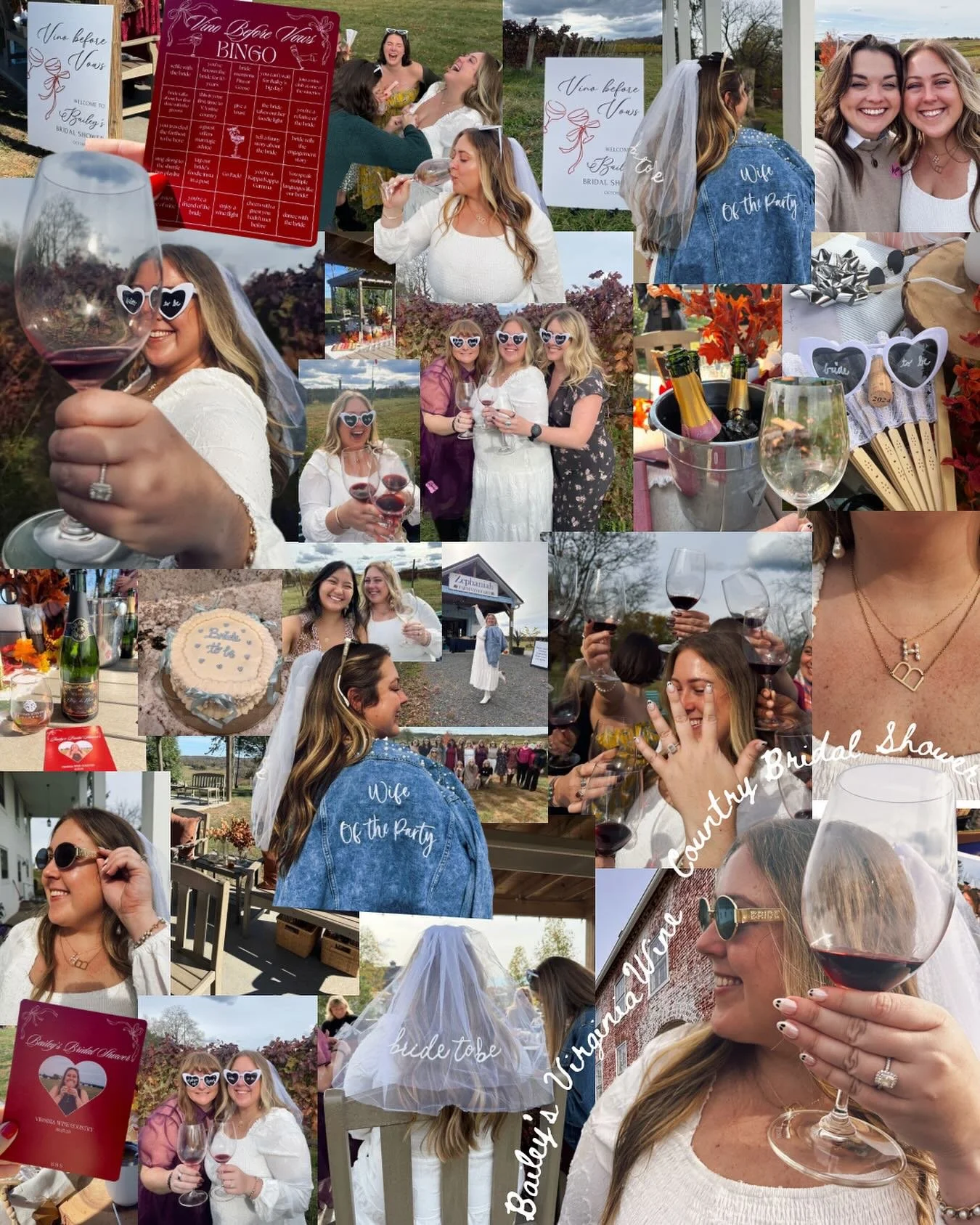 Indulged in a little vino before vows 🍷✨

This weekend was an absolute dream come true for a bride. To say I felt showered with love is the biggest understatement. These ladies have my heart almost as much as Sam &amp; I couldn&rsquo;t be more grate