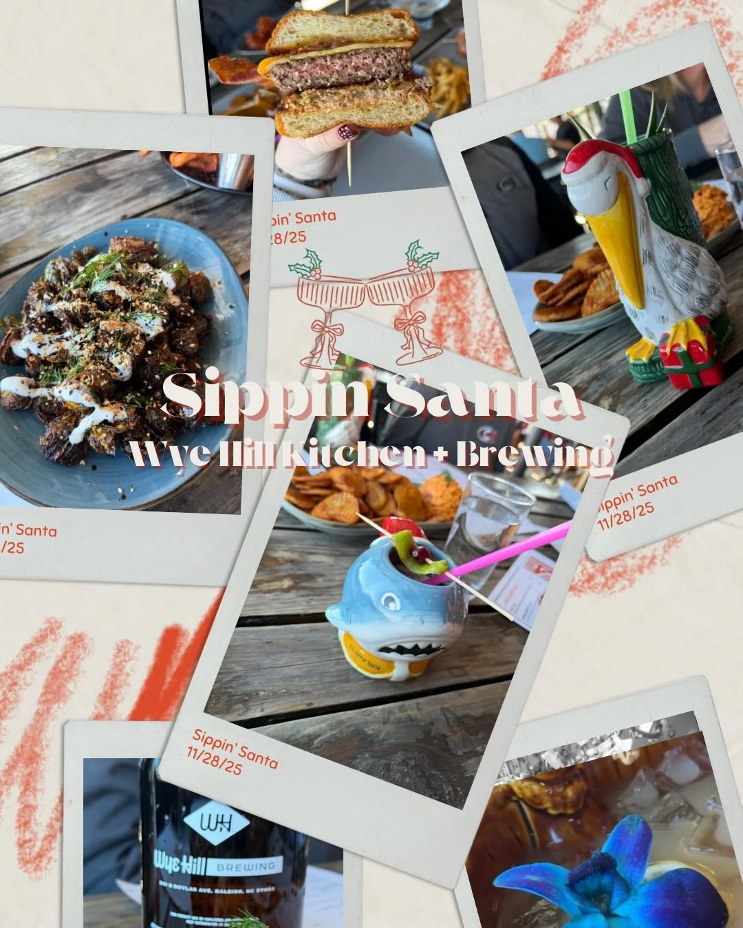 Nothing quite beats Christmas at @wyehill 🎄✨

This is one of my FAVORITE traditions from when I lived in Raleigh. Each Christmas my friends and I would visit Wye Hill to enjoy the skyline of Raleigh, festive cocktails &amp; menu items, &amp; each ot