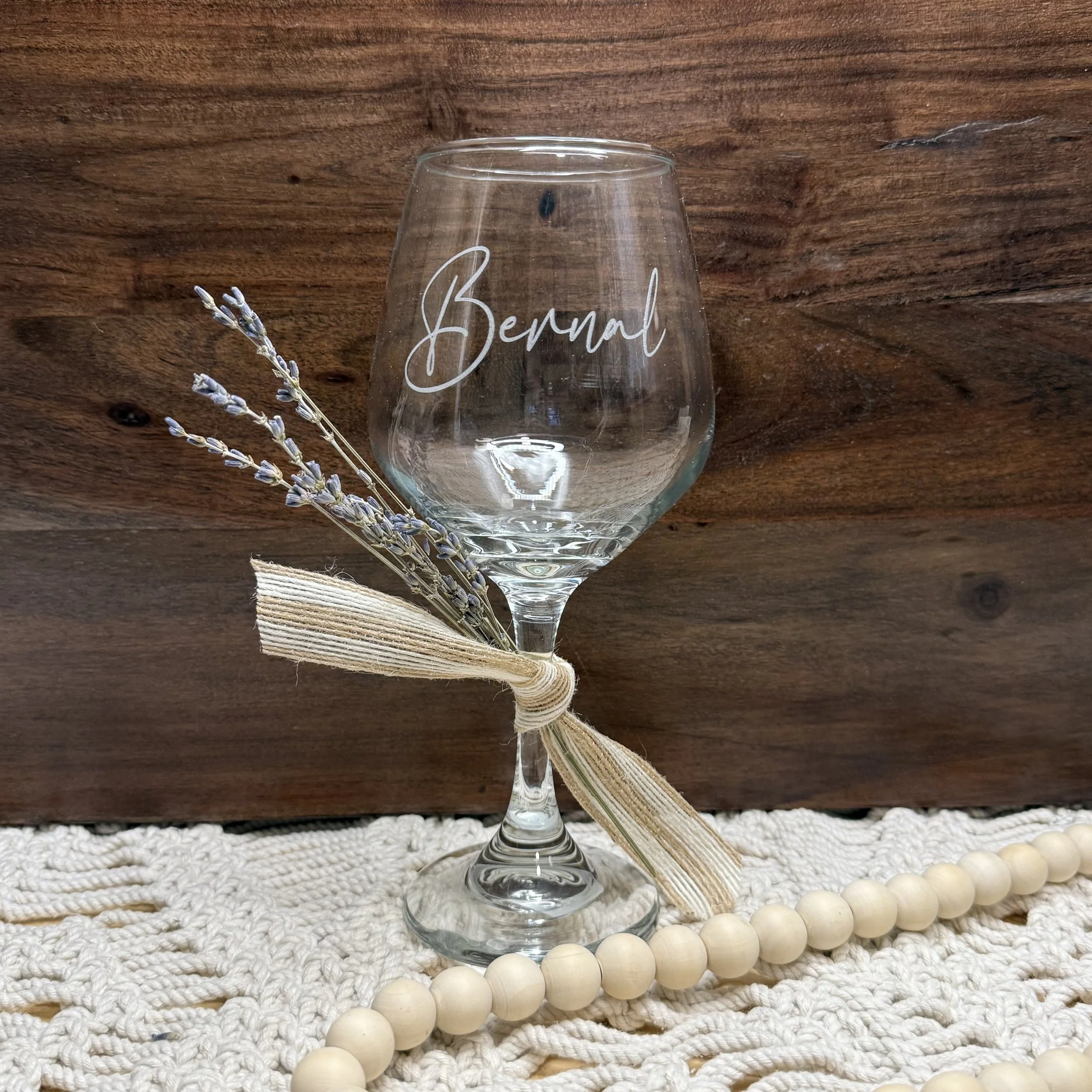 Personalized Wine Glass