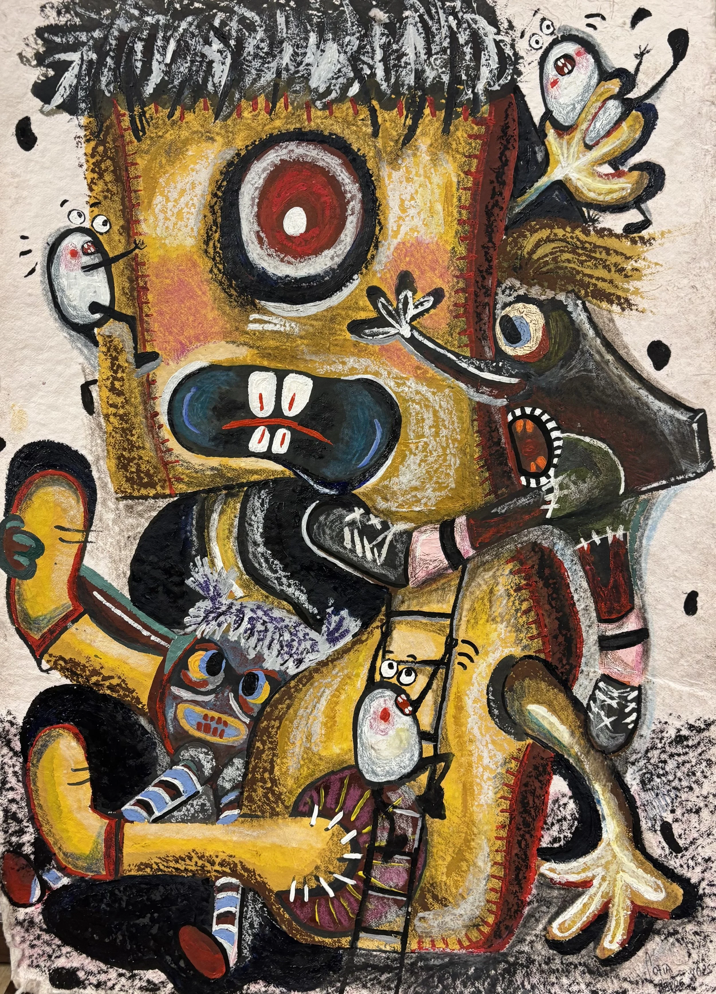Untitled, 2025 - Mixed media on paper, A3