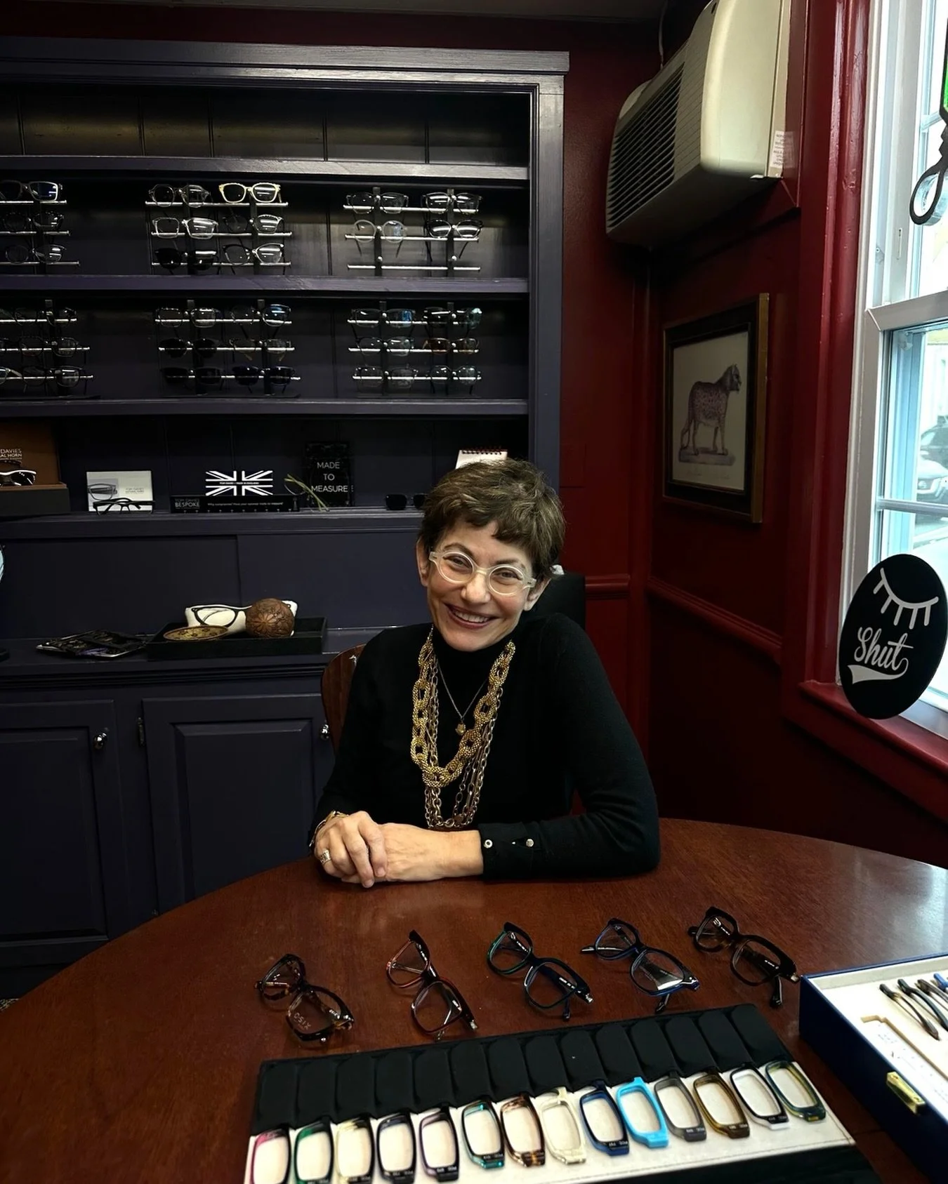 The heart, hands, and vision behind Optical Shop of Westport &mdash; Margharet 🤍 Every custom frame is thoughtfully designed by her, made with care, creativity, and intention. From the first sketch to the final fit, her passion for quality and perso