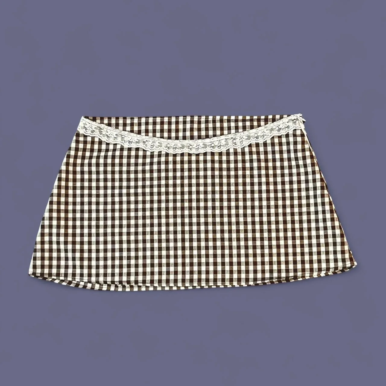 Brown Plaid Mini