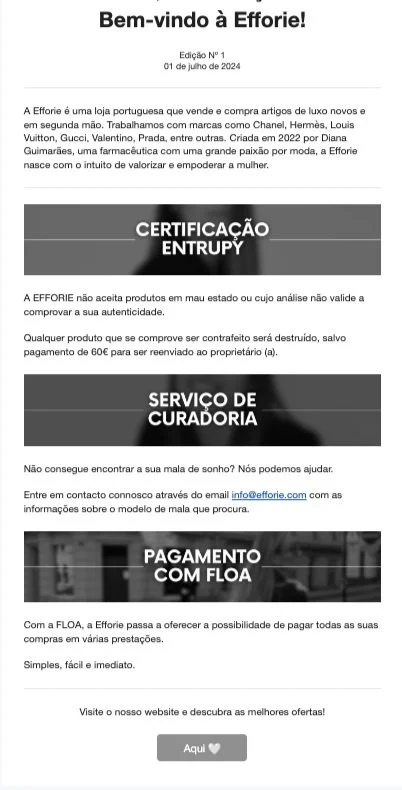 Efforie_Pre-Loved Luxury Bags_NEWSLETTER INSPIRAÇÃO