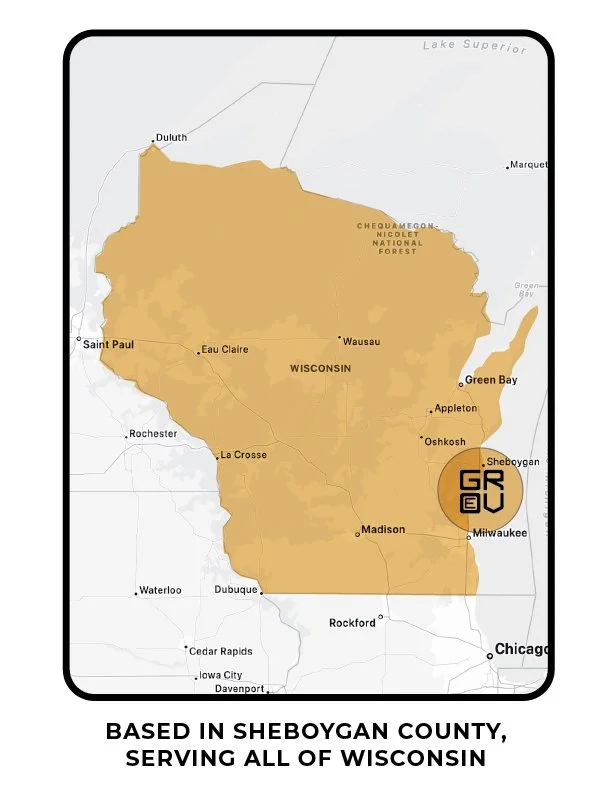 Grove of Cedar Ground Screw service area map of wisconsin