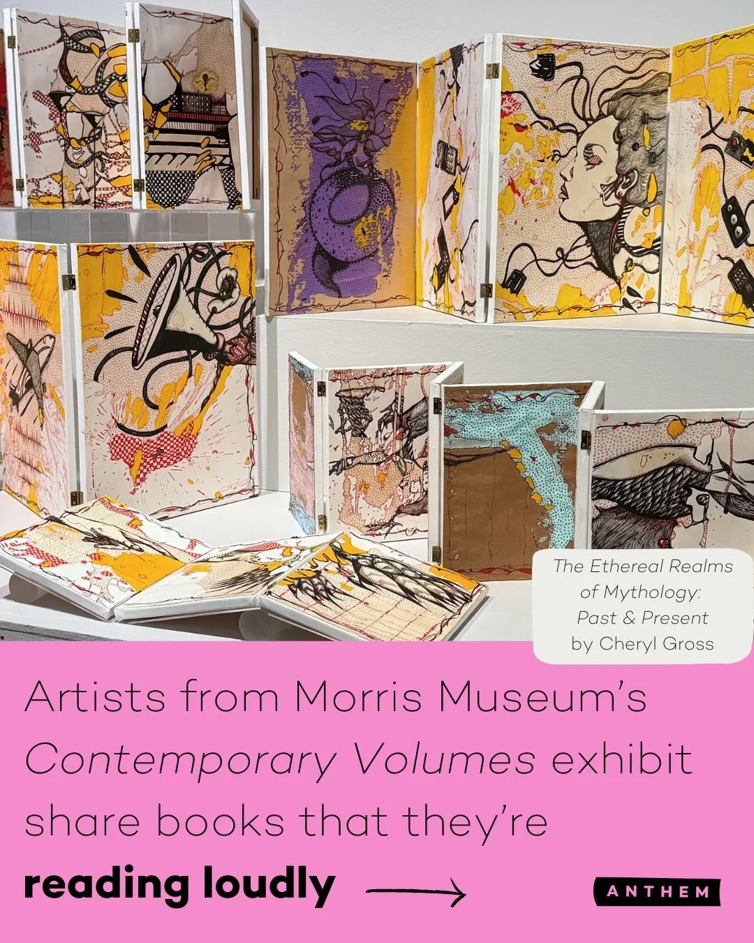 Thank you @morrismuseum for inviting us to tour the current exhibit Contemporary Volumes, which &ldquo;reimagines the book not only as an object but a site of transformation.&rdquo; We spoke with featured artists @samuellegreen, @amanda_love_atelier,