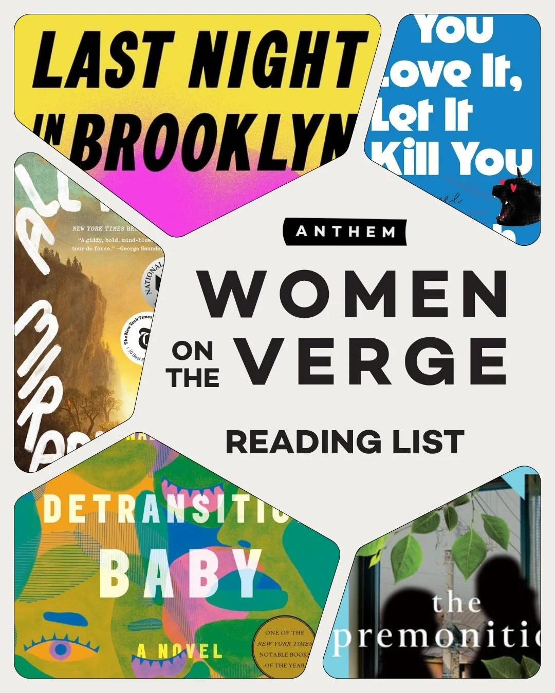 Our new Women on the Verge Reading Group explores electric #fiction that captures characters at the brink of transformation, unraveling, and everything in between. 
Our first selection is All Fours, by Miranda July. Please join us on Wed June 10 in M