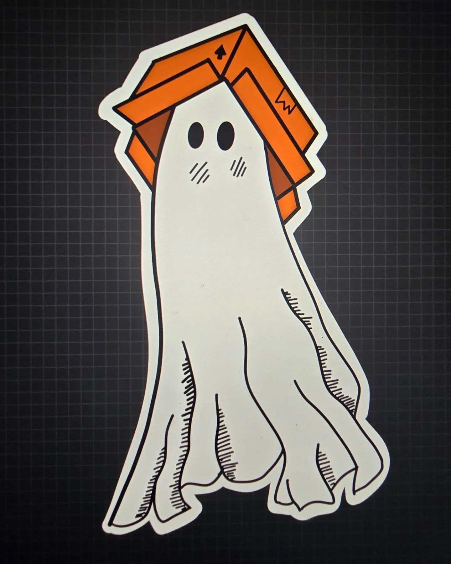 Hard at work with even more sticker designs.
