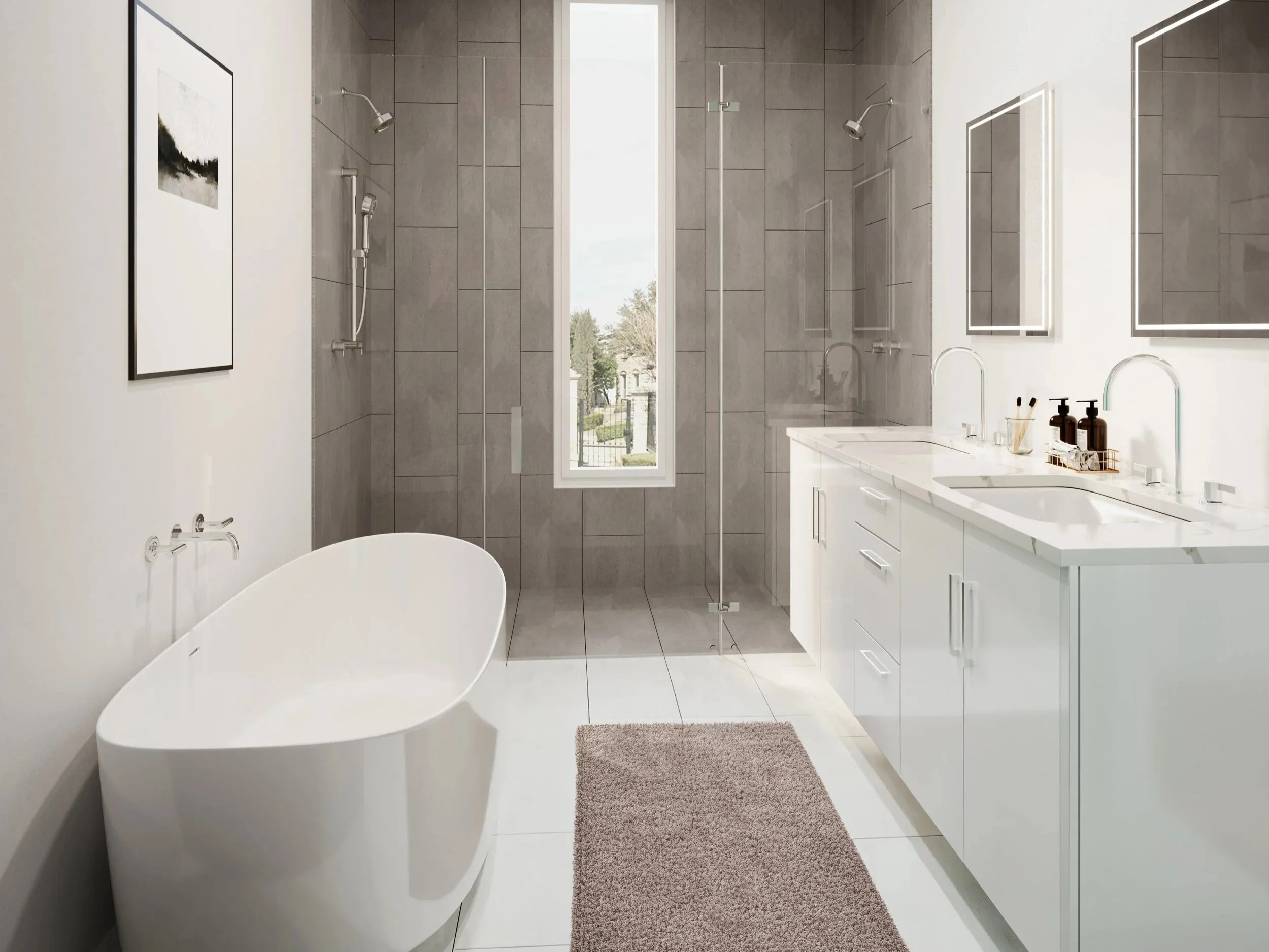 Spa Inspired Primary Bathrooms