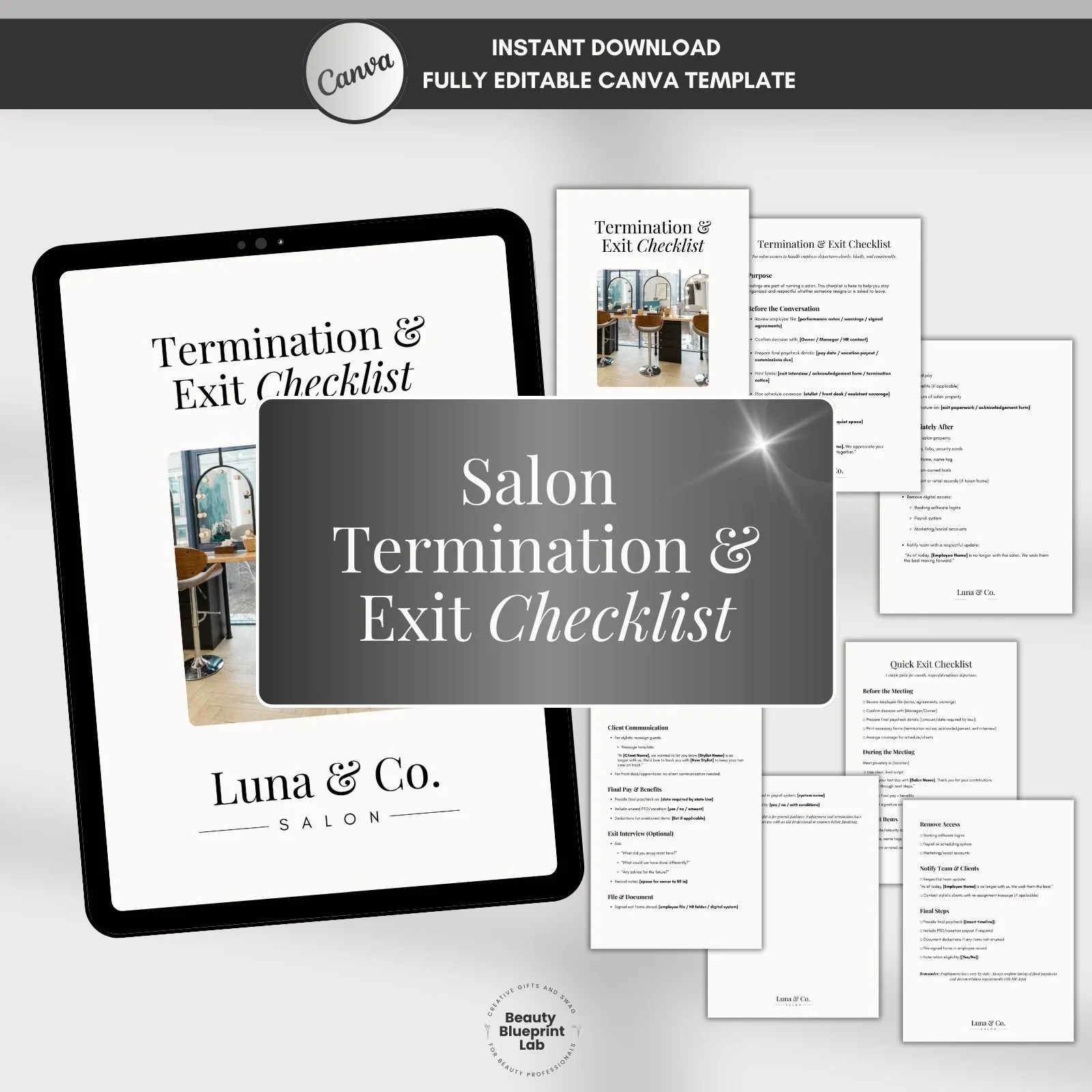 Salon Termination & Exit Checklist