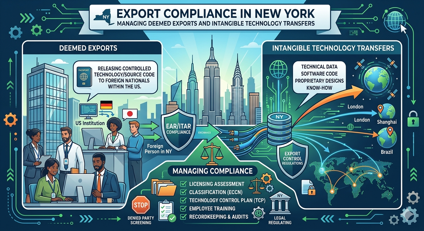 Export Compliance in New York: Managing Deemed Exports and Intangible Technology Transfers 