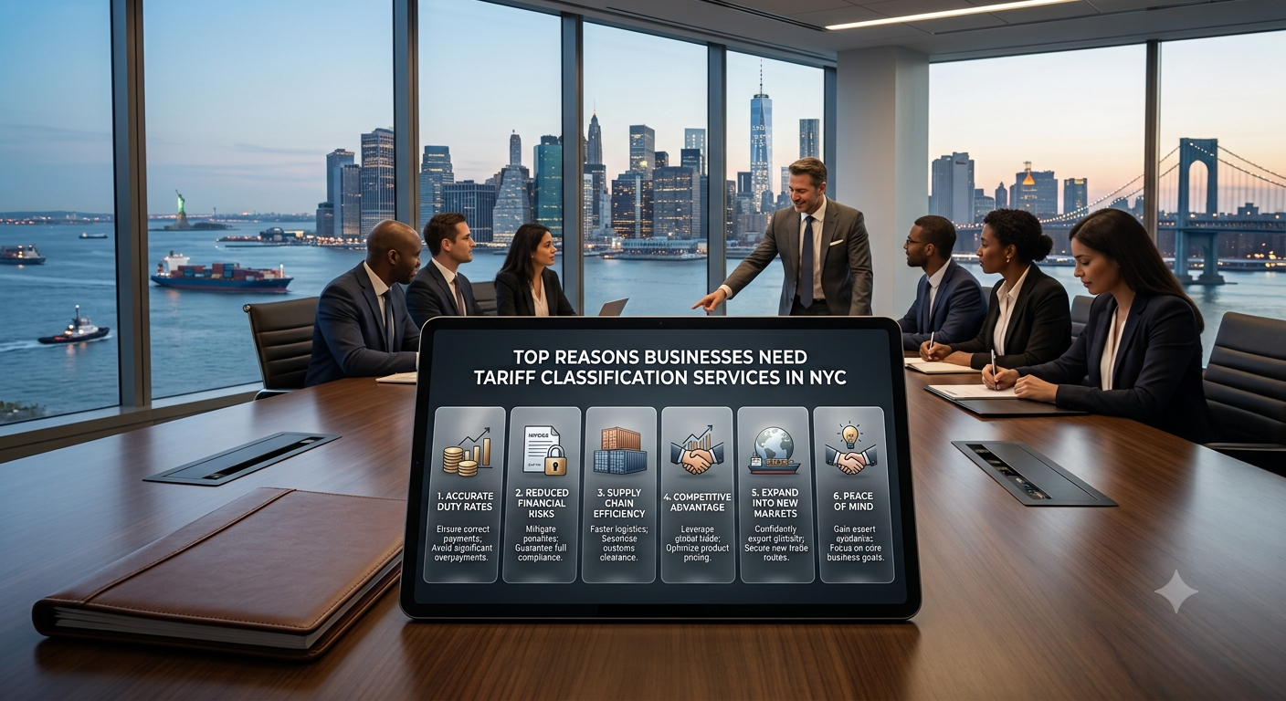 Businesses Need Tariff Classification Services NYC 