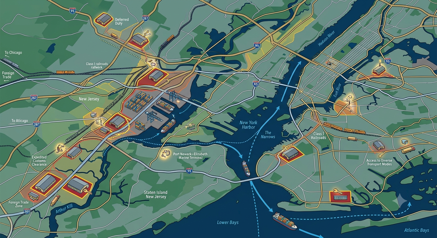 How New York’s Port Geography Influences the Strategic Value of a Customs Bonded Facility 
