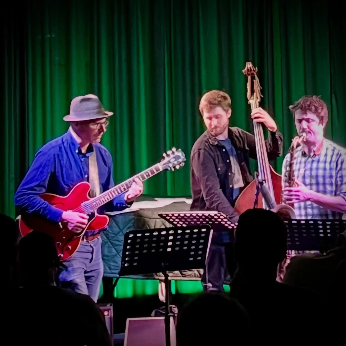 Latergram: Guitarist @hannes_riepler put on a great evening of introspective, creative, and skillfully wrought original jazz at @vortexjazzclub last week. His band was superb too, with sharp phrase matching, and loads of subtlety and feel from each c