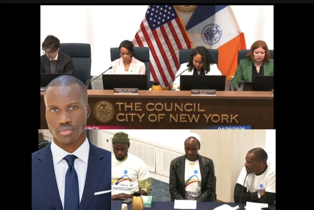 The Amadou Ly Foundation brought more than 100 community members to New York City Hall to provide testimony on the harassment of immigrants by landlords and shelter providers.