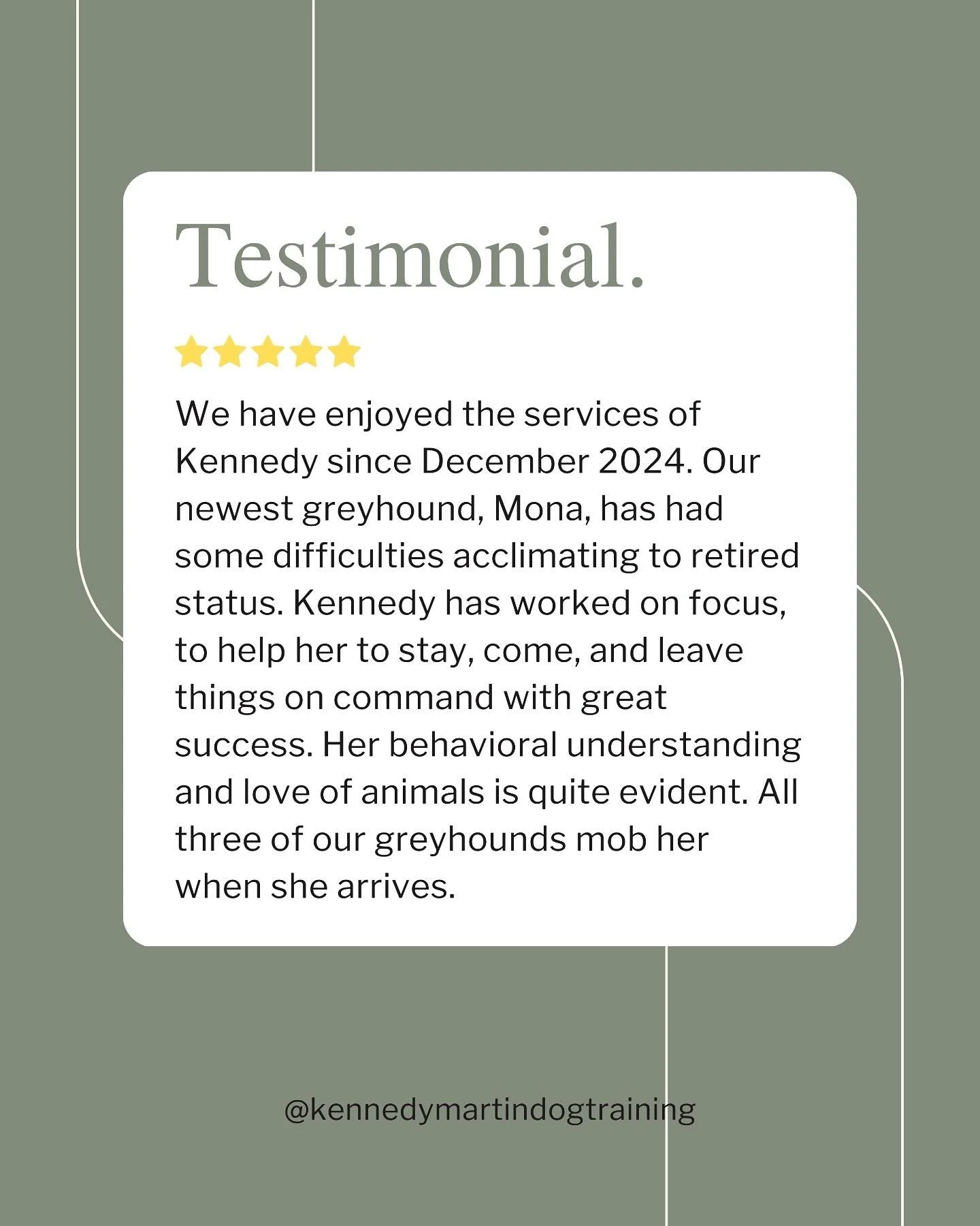Check out another kind review from one of our very first clients!