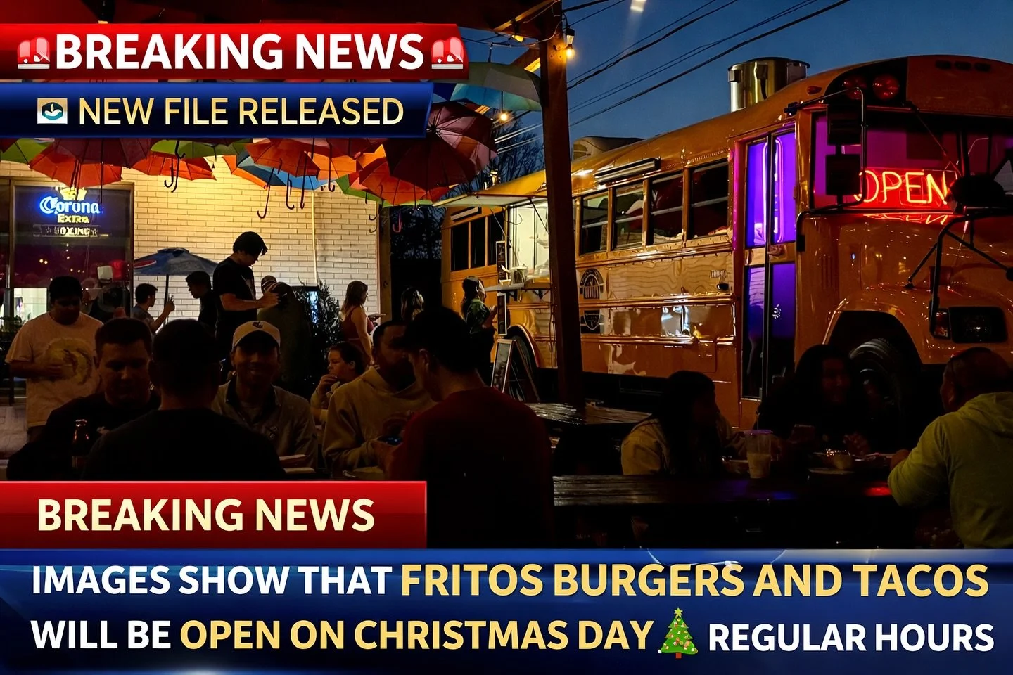 NEW FILE RELEASE! Showing that will be open regular hours on Christmas Eve and Christmas Day 🎄 🎅