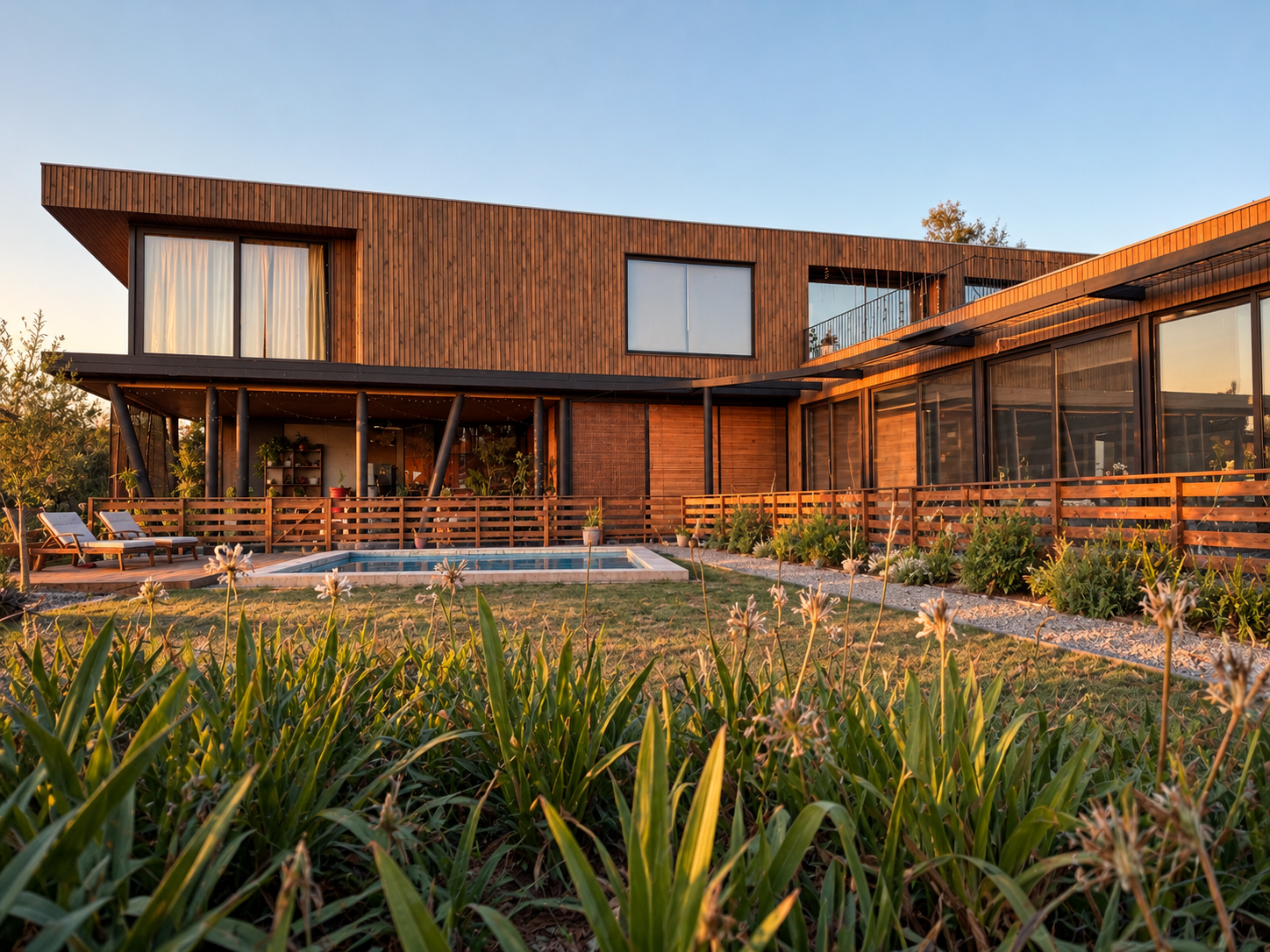 Casa moderna de madera al atardecer-3.png