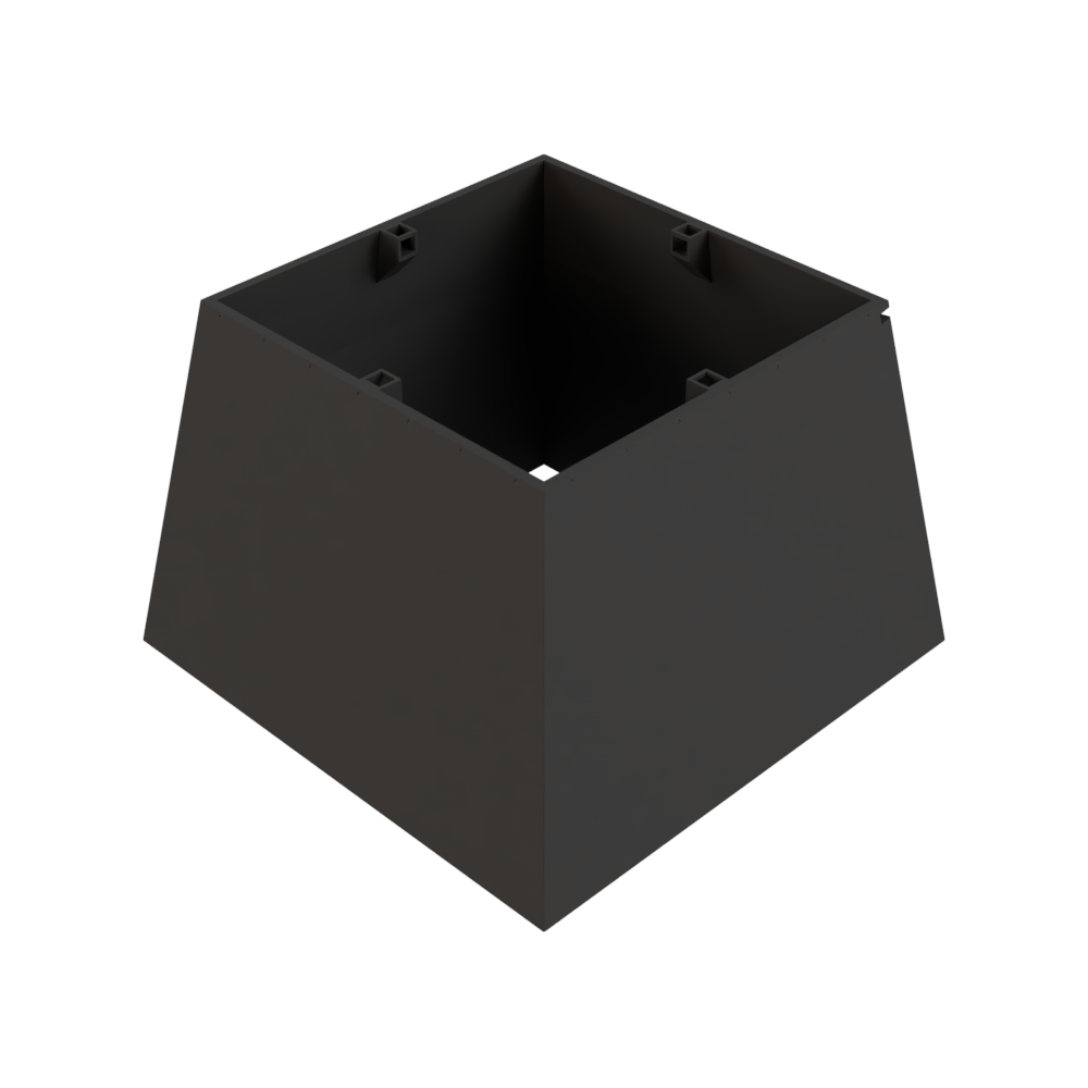 Body component #1 - holds lower diffuser in place from above and snaps together with body component #2