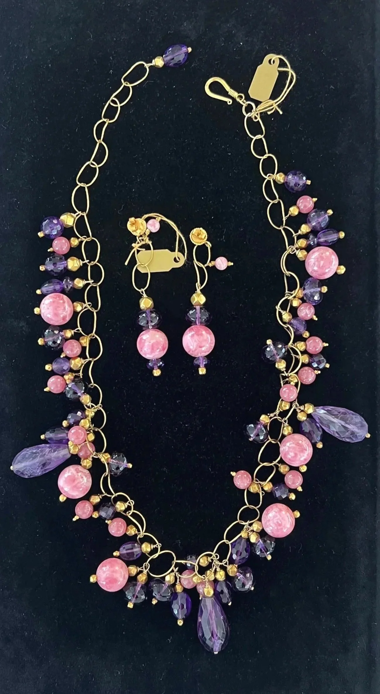 Rose Quartz Jewelry Set