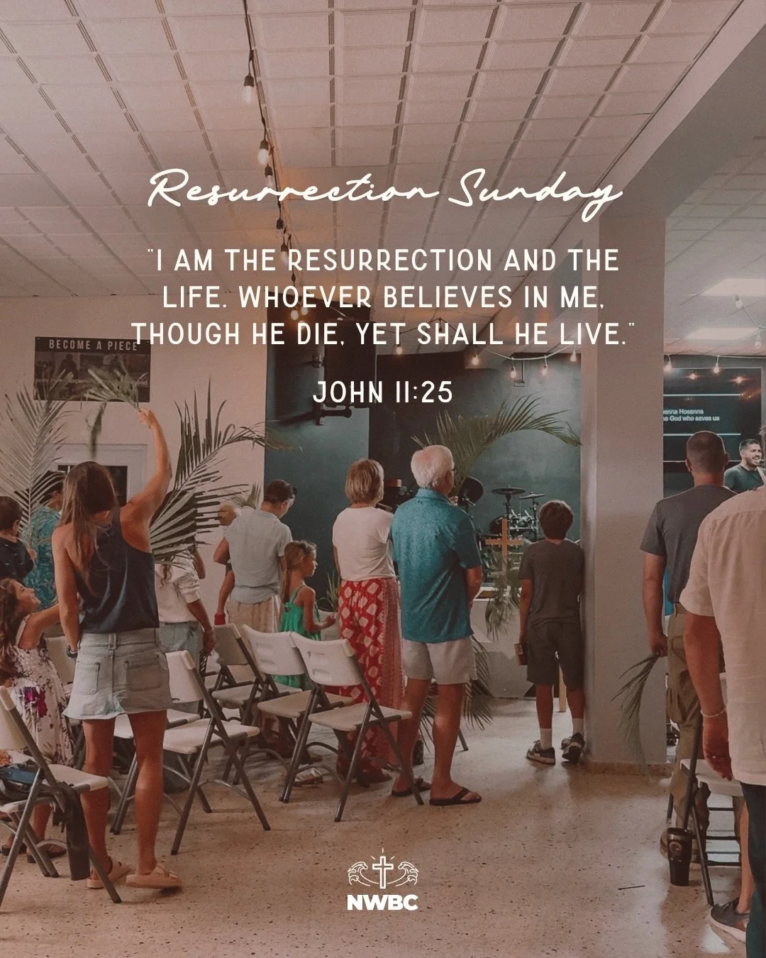He is risen. 

Northwest Bible Church
Playuela &bull; Aguadilla, PR