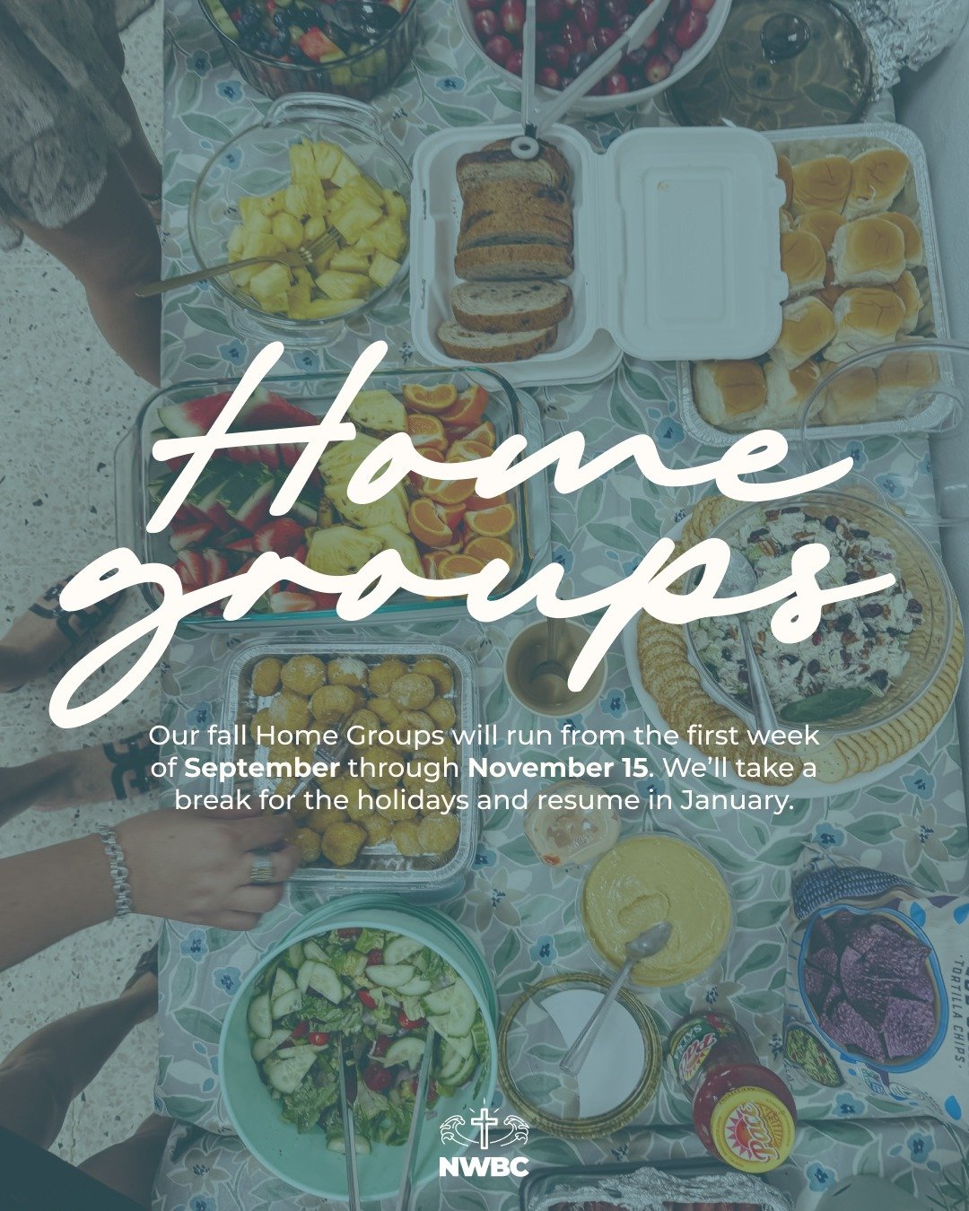 Our house has neighbors, and we happen to love that.

Fall Home Groups run from the first week of September through November 15, with a break for the holidays and a fresh start in January.

This is where Sunday turns into supper, where the sermon get