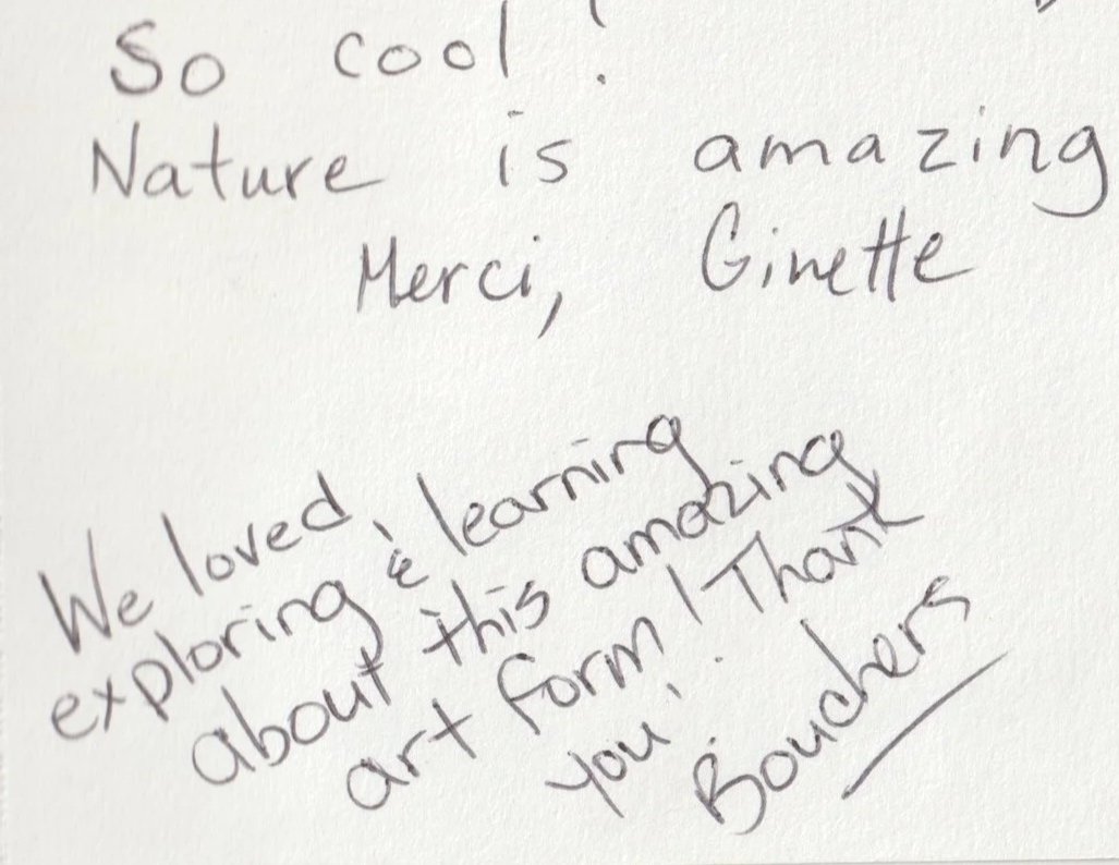 We loved exploring and learning about this amazing art form!