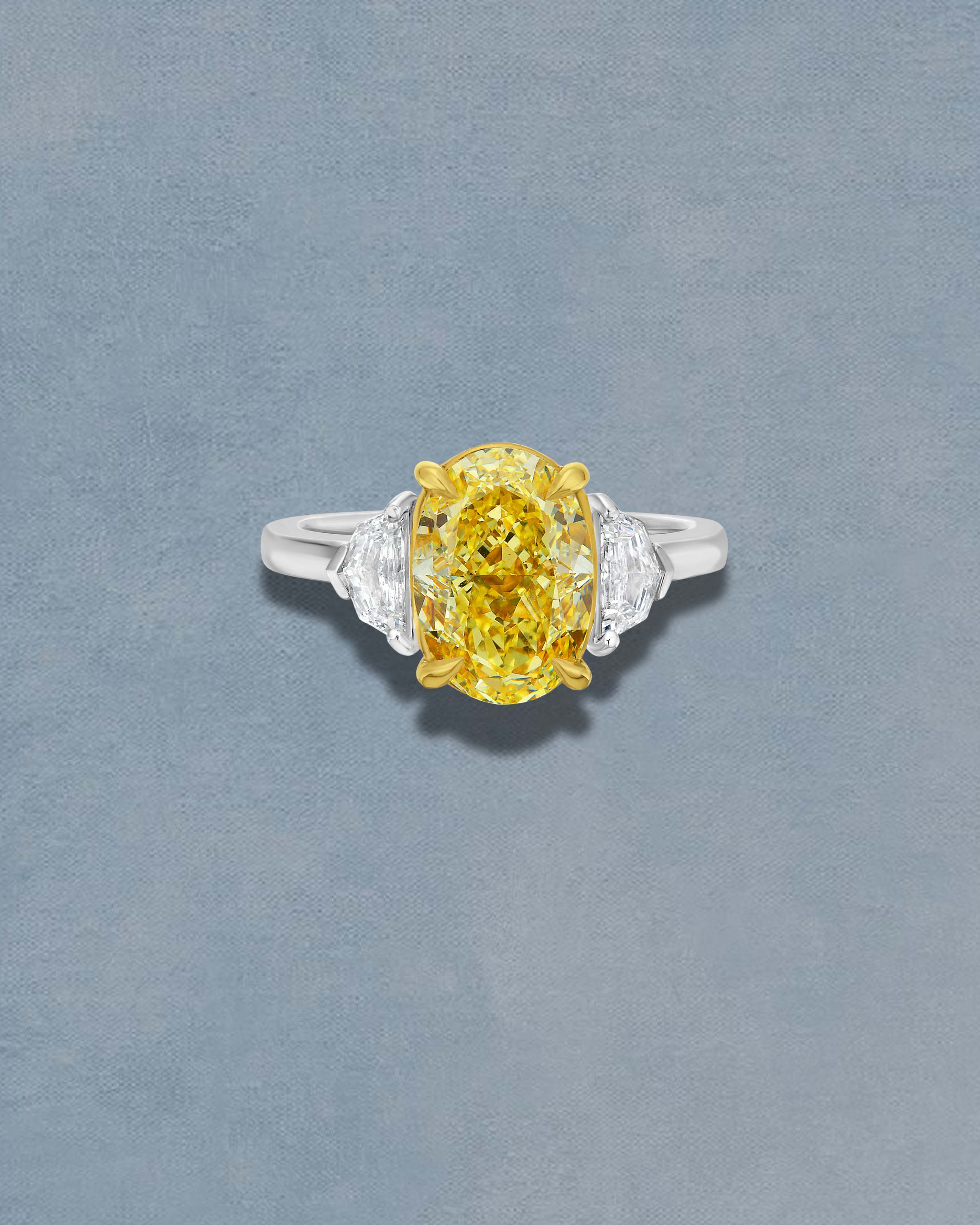 3ct Oval 3 Stone