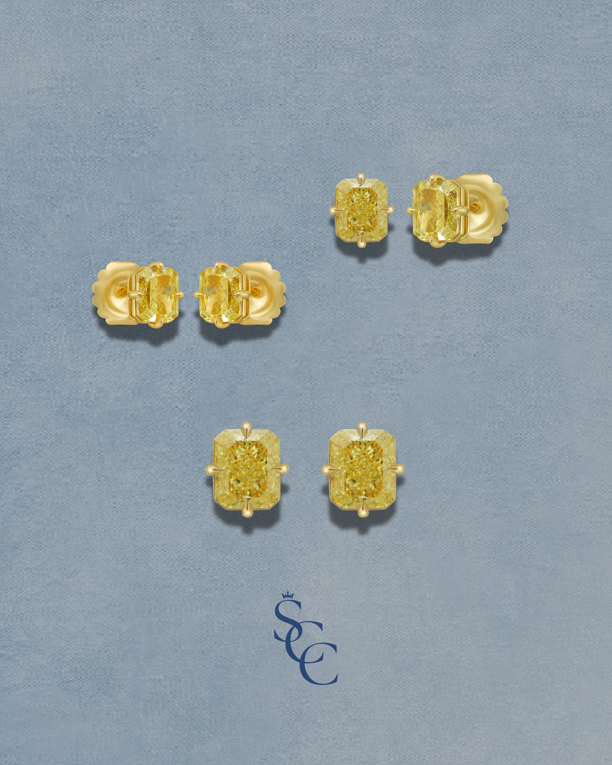 NSEW Yellow Studs