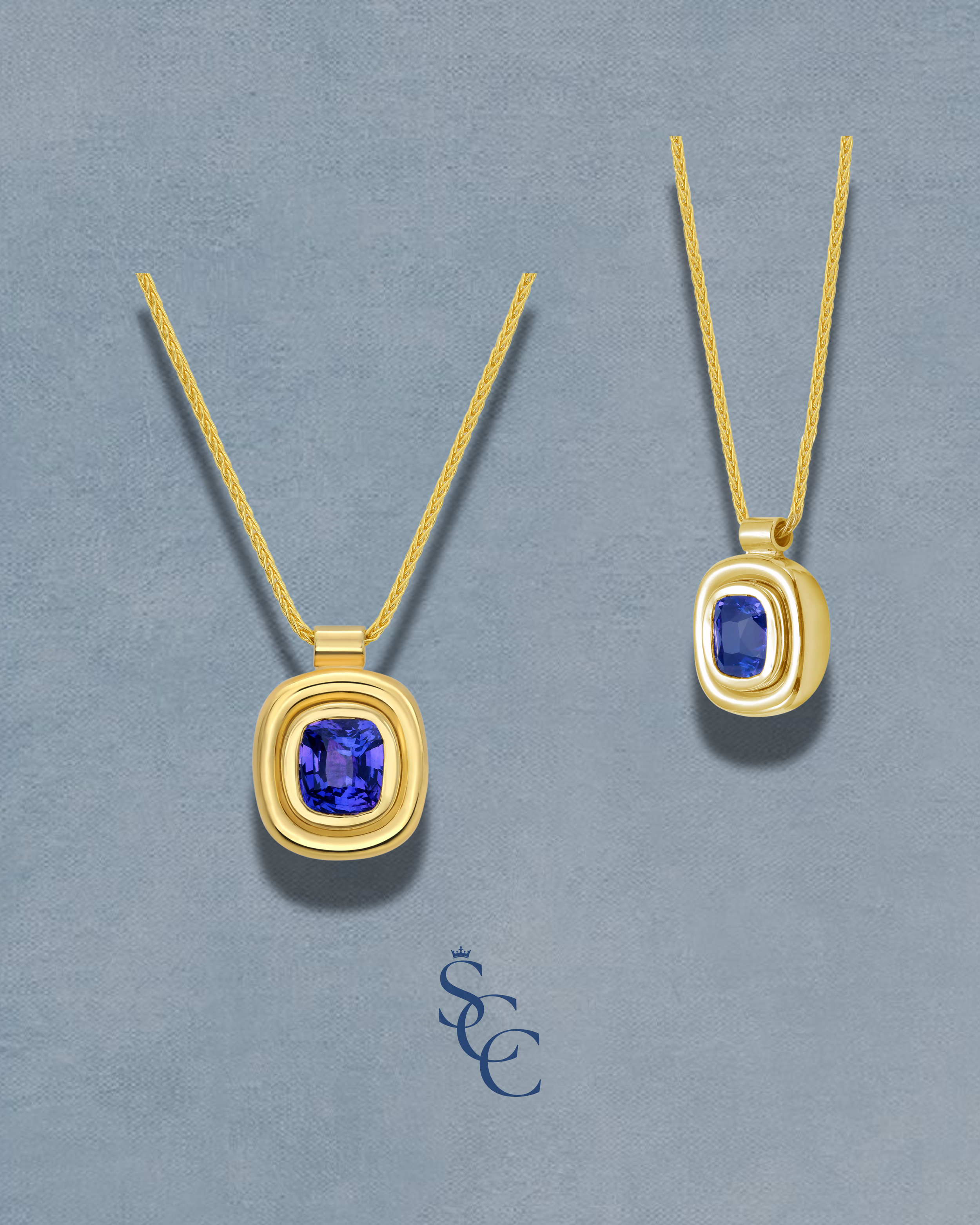 Violet Sapphire Paloma Pendant