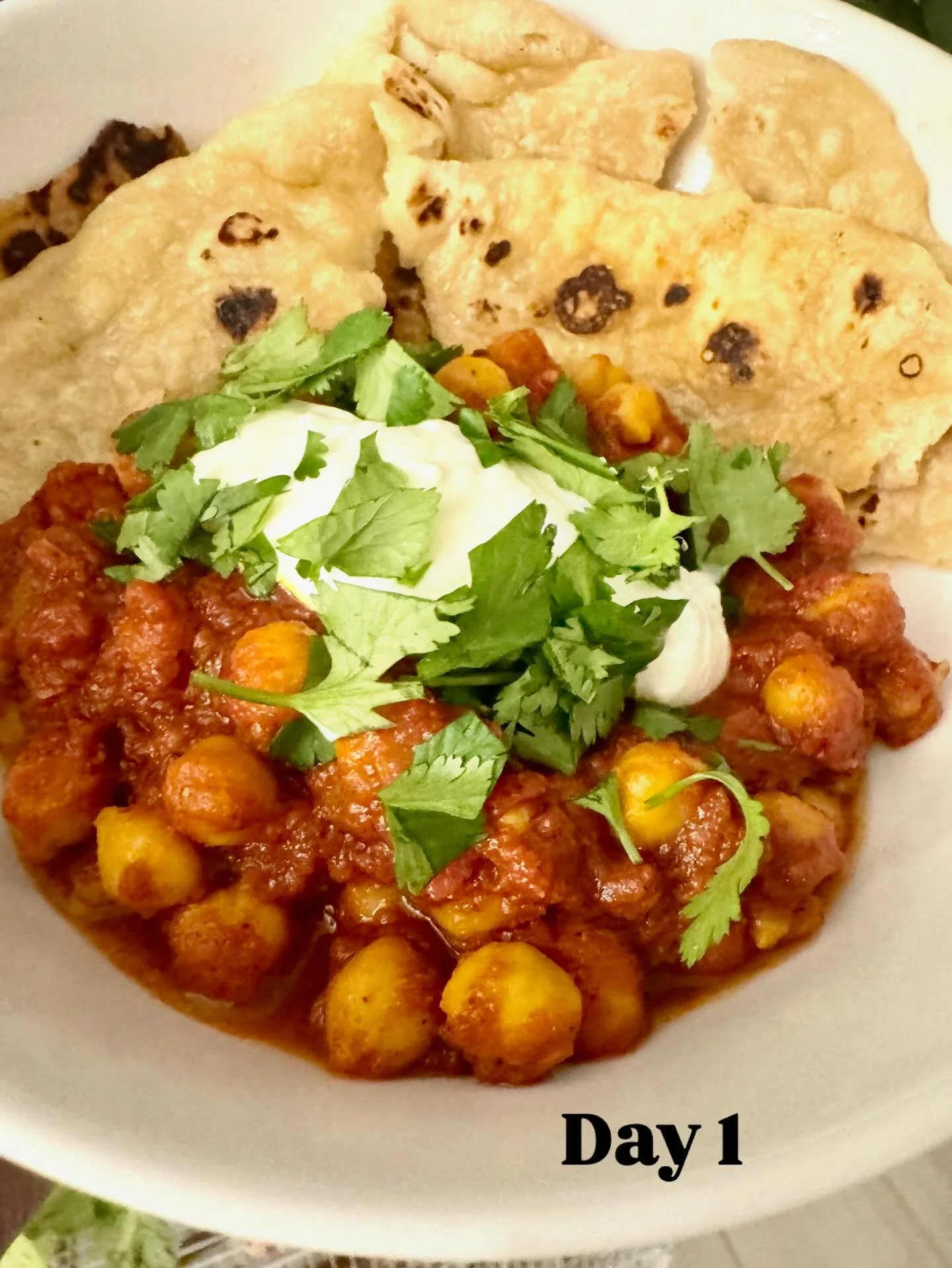 I started with a chana masala idea&hellip;
and promptly veered in a completely different direction.

✨ preserved lemon instead of ginger
✨ Syrian spice blend instead of garam masala
✨ garlic yogurt, olive oil, herbs

And then the next day&hellip;

I 