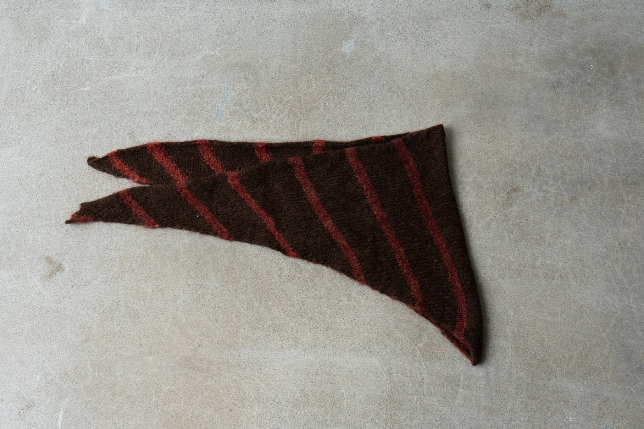 brown & rust triangle scarf