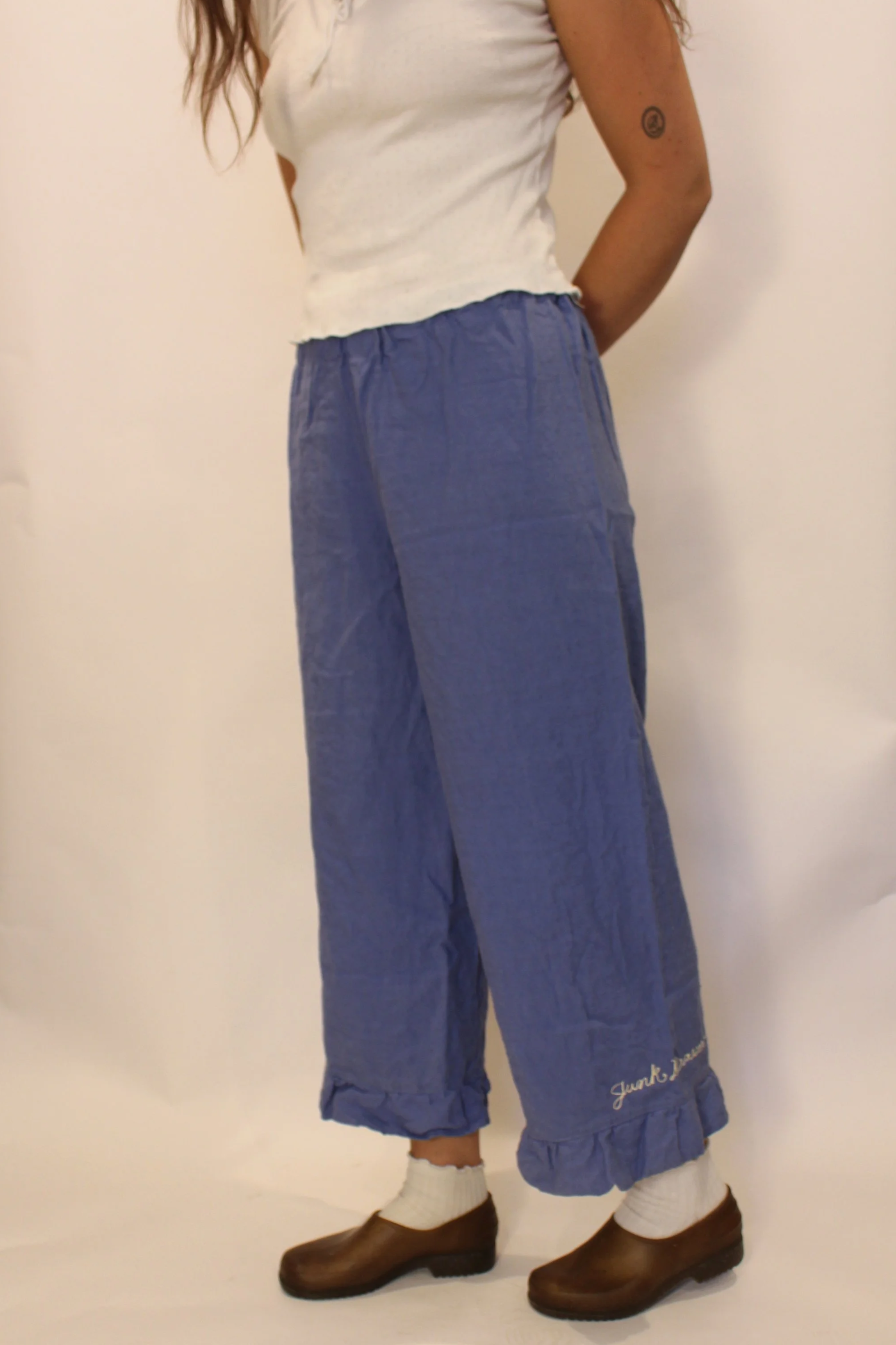 flutter pant | blue