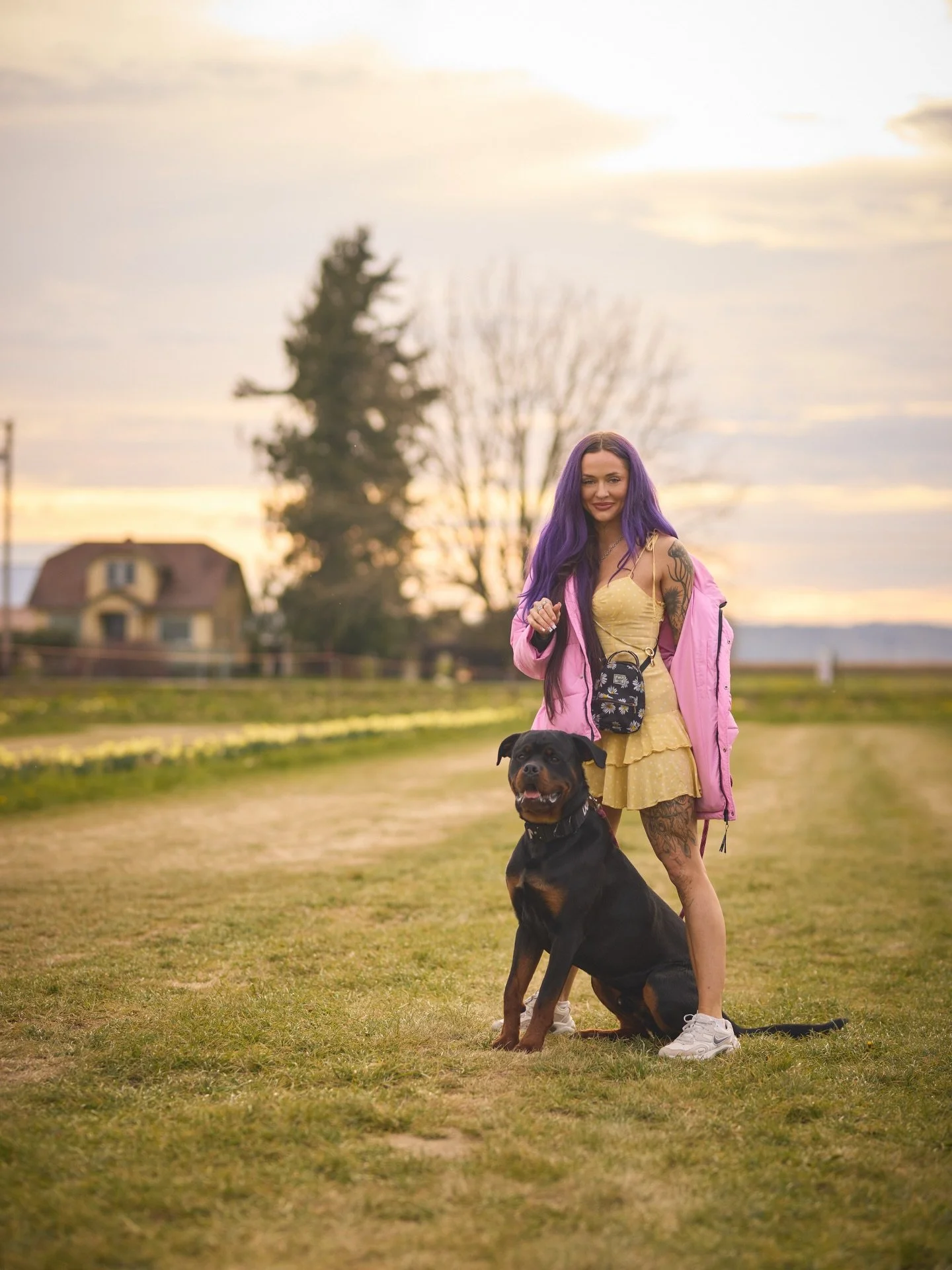 Beautiful spring day with my most favorite beings!! I love watching everything blossom. The flowers, my friends, my pup!

Mammoth is definitely the dog I needed. He teaches me so much about patience, boundaries, respect. &amp; also gets me outside ev