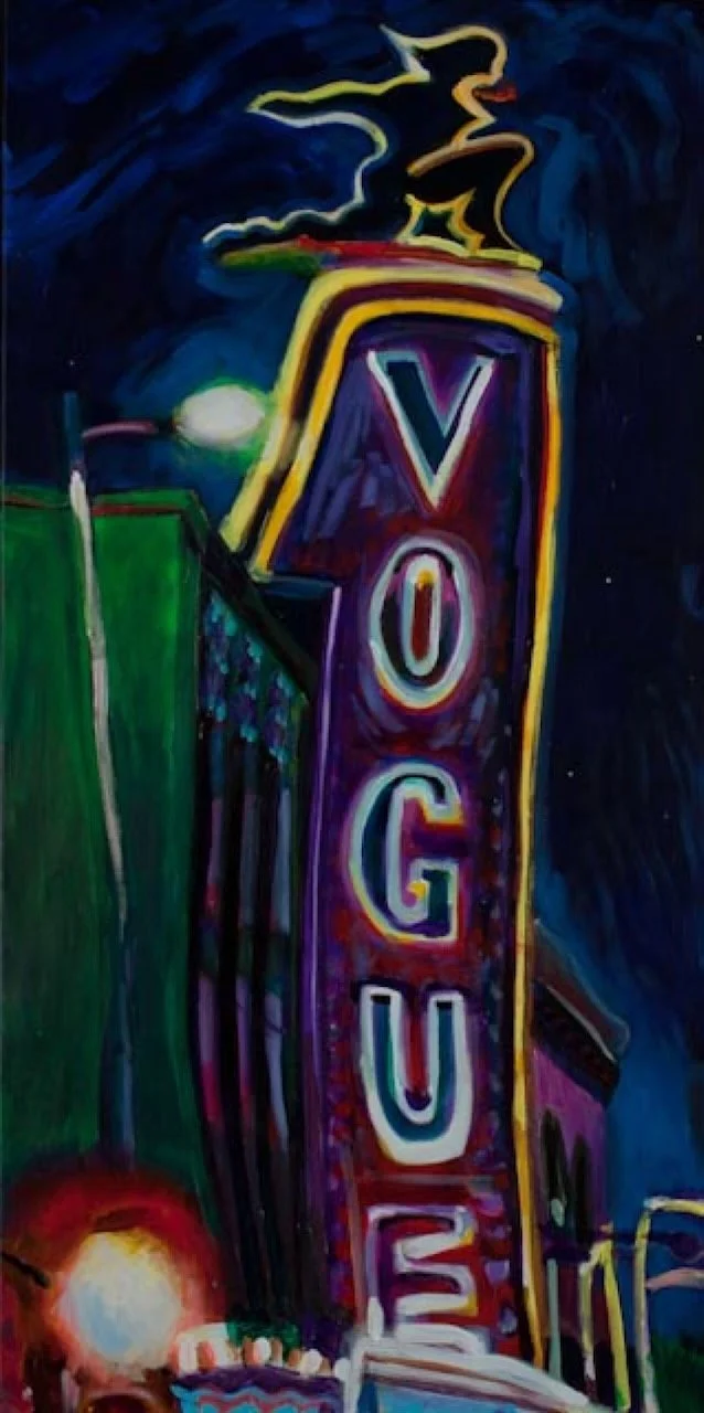West Coast Vogue, acrylic on canvas, 48 x 24 inches, 2010