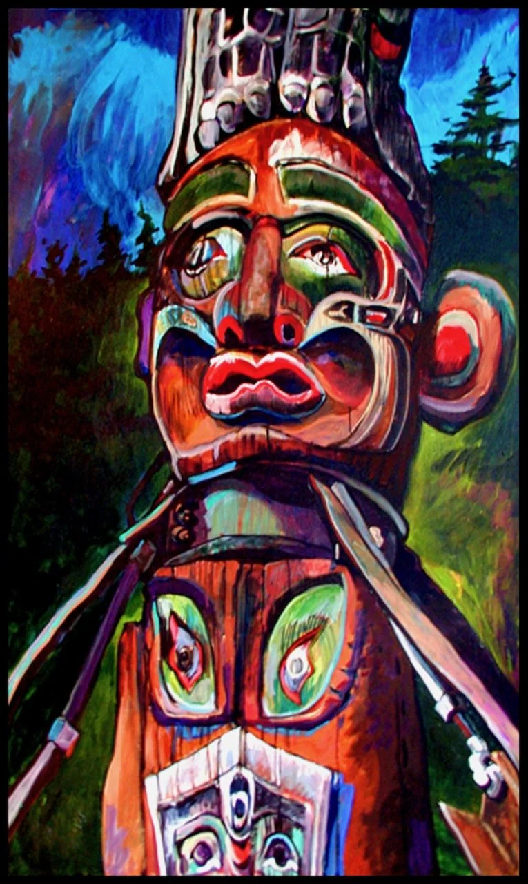 Steel Collar, acrylic on canvas, 60 x 36 inches, 2002