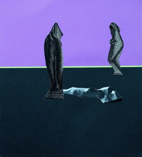 Eye Witness, paper collage, 12 x 11 inches, 2015
